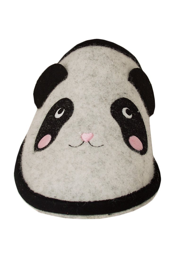 ADELHEID Panda Filzpantoffeln Pantoffel