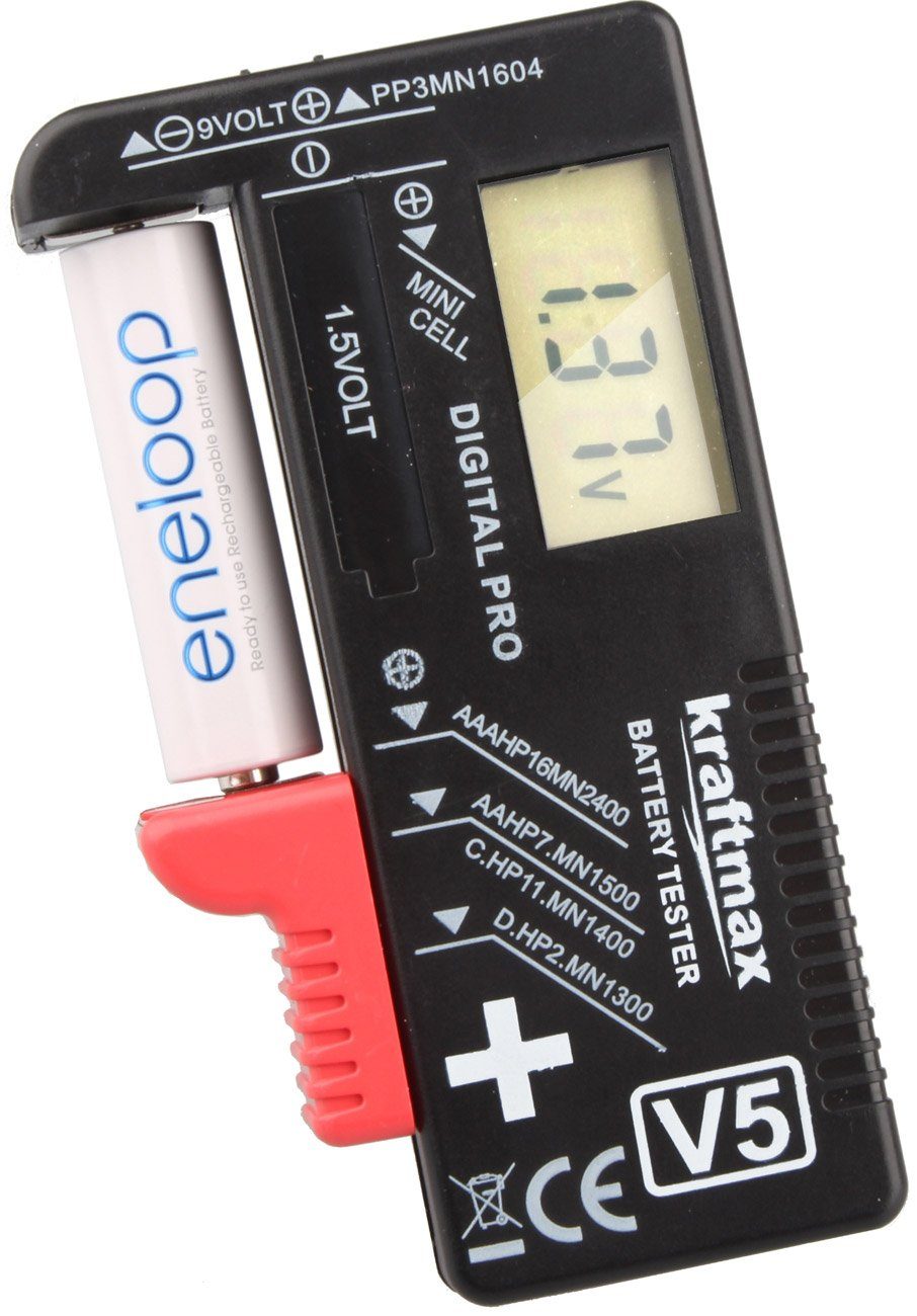 kraftmax Kraftmax Batterietester mit LCD-Display Batterie