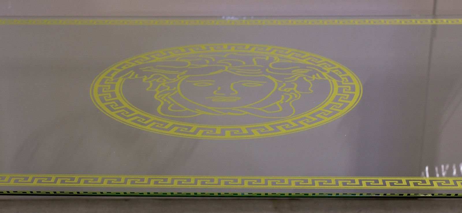 Glas Antikes Wohndesign Esstisch Tafeltisch Küchentisch Säulen-Esstisch Medusa Griechisch Esstische