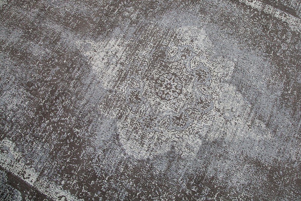 Teppich mm, 10 240x160cm orientalisches PURE riess-ambiente, · rechteckig, hellgrau, UNIQUE Wohnzimmer Baumwoll-Mischung Höhe: Design·
