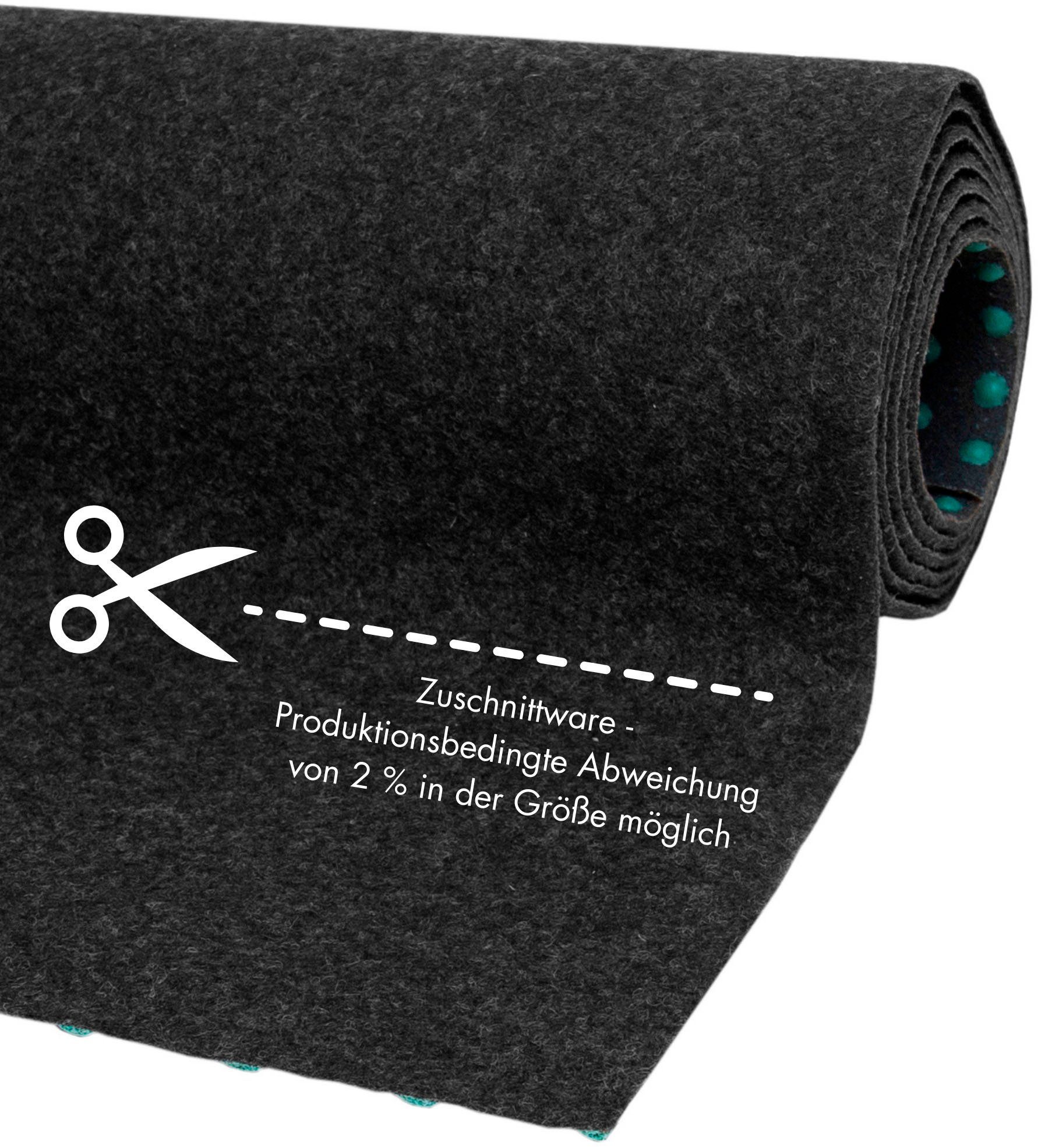 Andiamo Kunstrasen Edinburgh, Gesamthöhe 4 mm, Made in Netherlands, rechteckig, aus Nadelfilz, mit Drainagenoppen, für Balkon, Terasse, Wintergarten