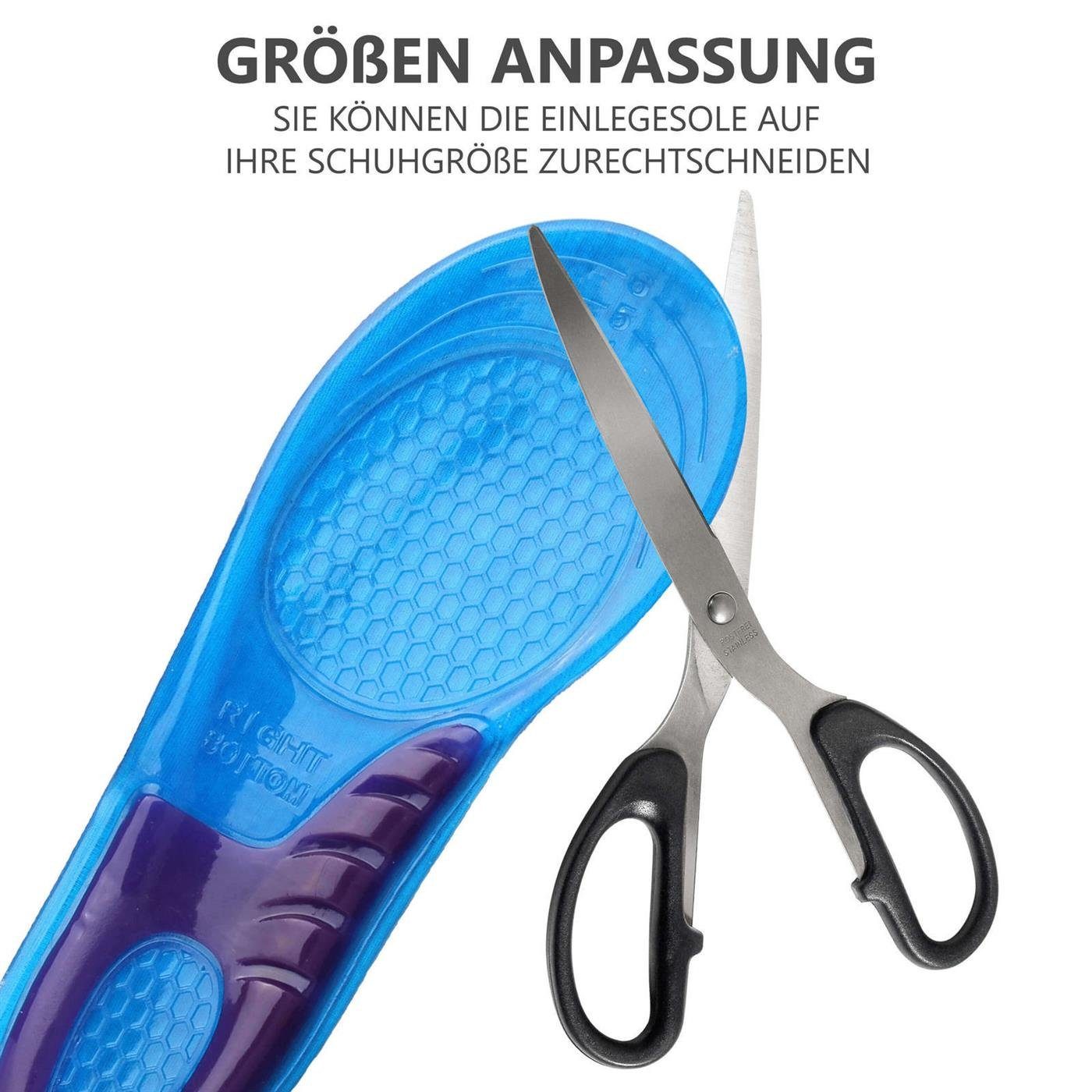 VERCO Einlegesohlen Schuh Sport Gel Einlage Größe 38 bis 42, gegen Fersensporn Orthopädische Einlage – Bild 4 von 5