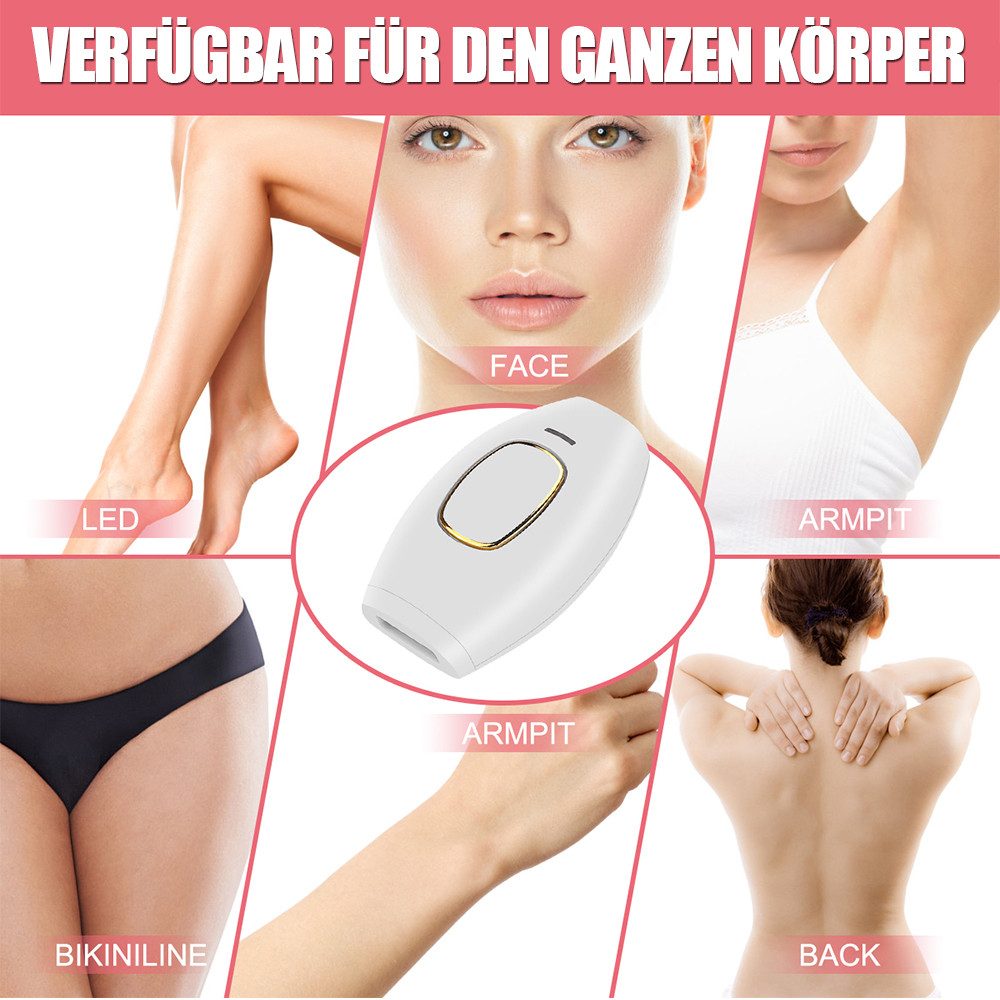 TUWENA IPL-Haarentferner IPL Geräte Haarentfernung Laser, 5 Energiestufen Haarentfernungsgerät, für Frauen Männer Gesicht Achseln Beine und Körper – Bild 4 von 5