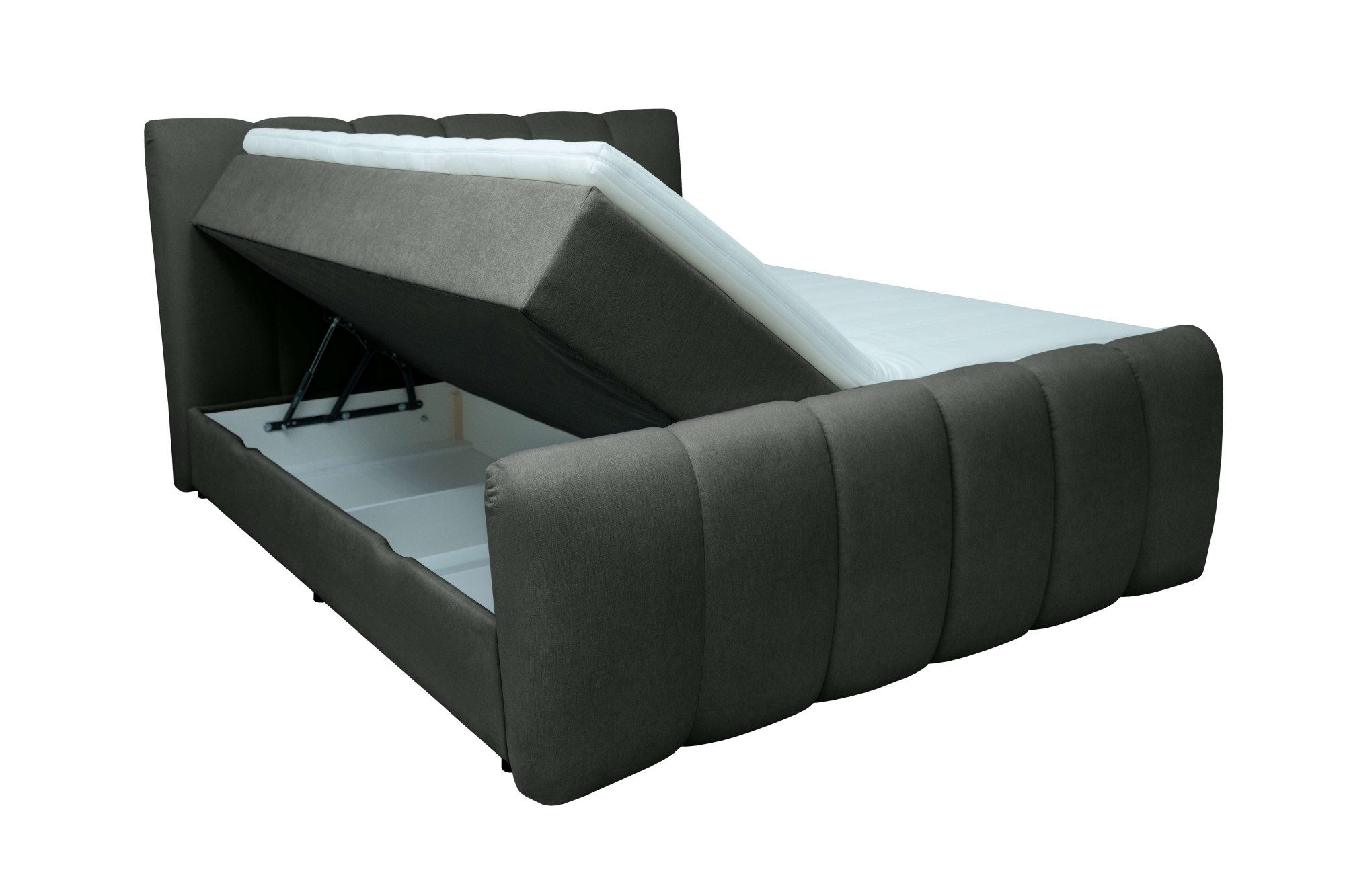 OTTO home Boxbett DORA, Doppelbett inkl. Bettkasten, Federkernbett, Breiten: 160, 180 cm, Boxbett: 5-Z-Taschenfederkern im Unterbau, Härtegrad 3, inkl. Topper