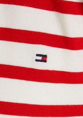 Tommy Hilfiger T-Shirt STRIPED RUFFLE SLEEVE TOP S/S mit Rundhalsausschnitt