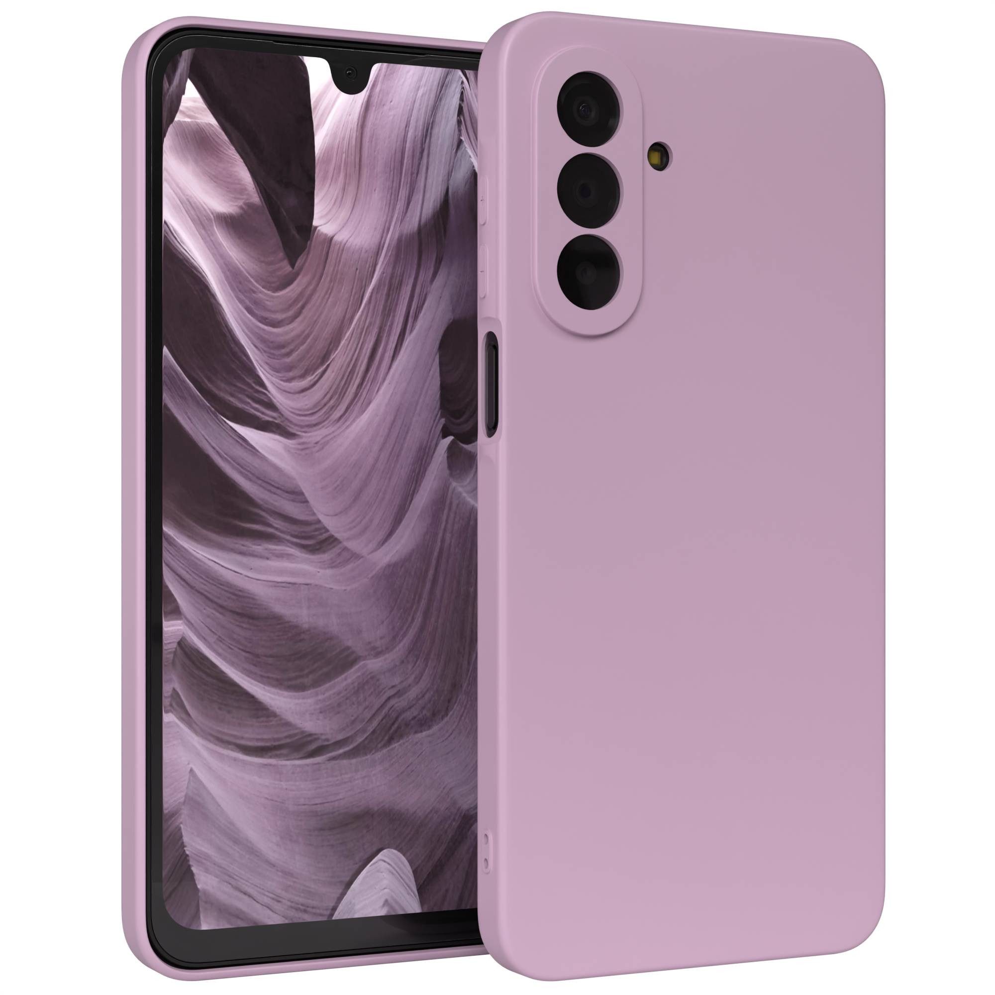 EAZY CASE Handyhülle TPU Hülle für Samsung Galaxy A17 6,7 Zoll, Hülle mit Kameraschutz Handycase Soft Smart Slimcover Lila / Flieder