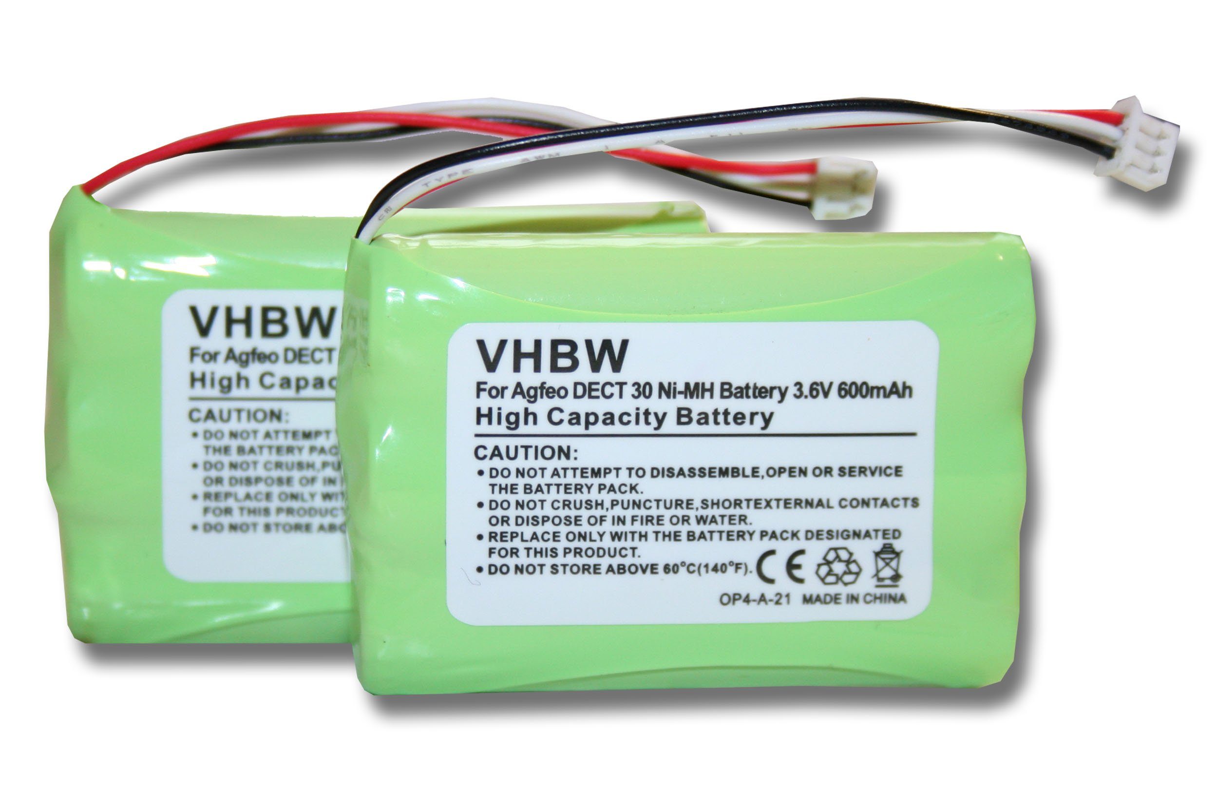 vhbw kompatibel mit Auerswald Comfort DECT 800 Akku NiMH 600 mAh (3,6 V)