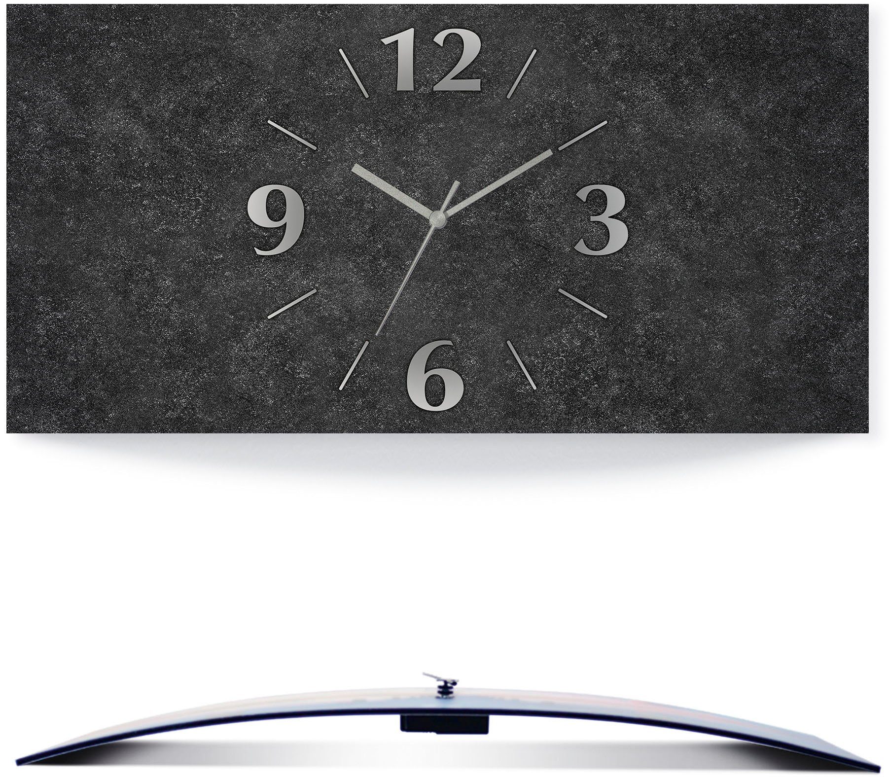 Artland Wanduhr Granit-Gestein-Anthrazit (wahlweise mit Quarz- oder Funkuhr günstig online kaufen