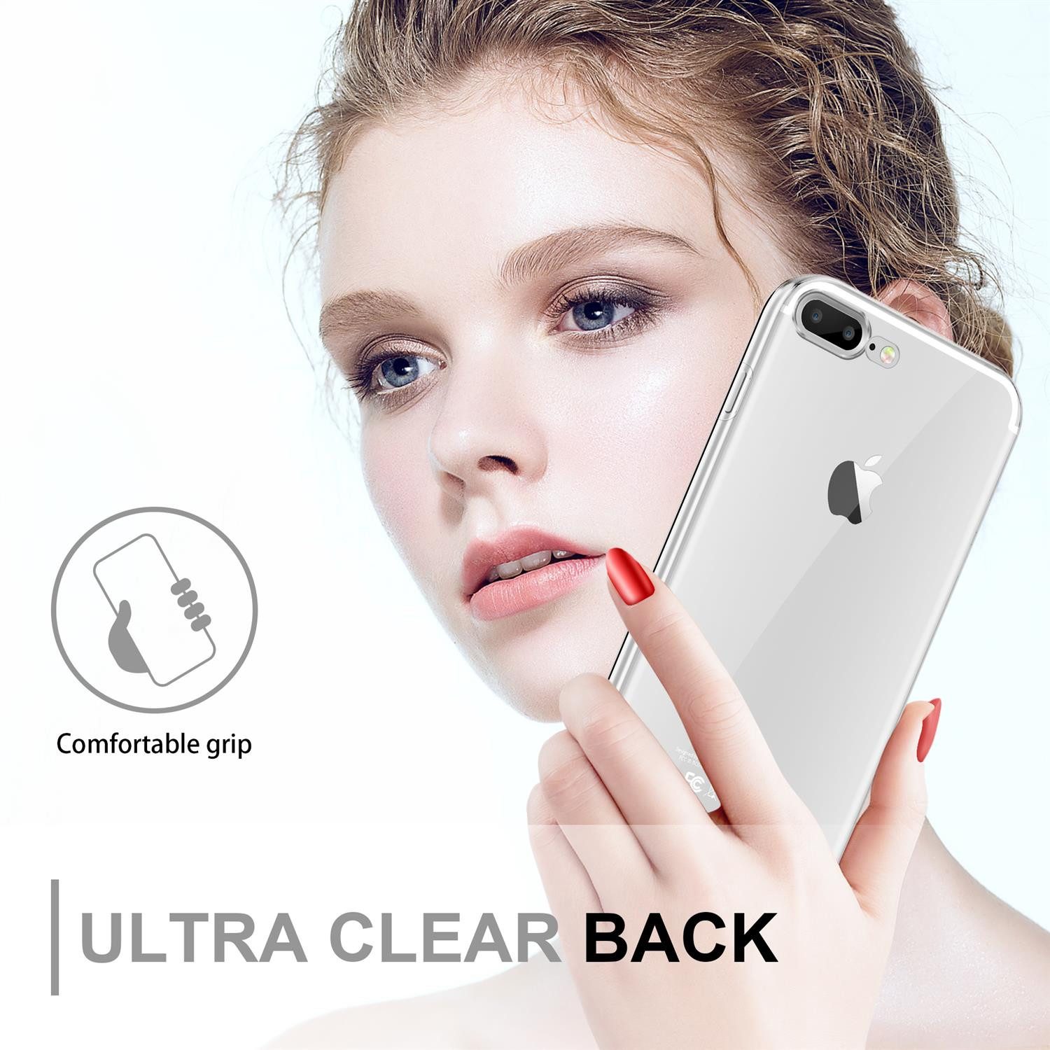 Cadorabo Handyhülle für Apple iPhone 7 PLUS / 7S PLUS / 8 PLUS Hülle Apple iPhone 7 PLUS / 7S PLUS / 8 PLUS, Flexible Case Handy Schutzhülle - Hülle - Back Cover 360° Grad
