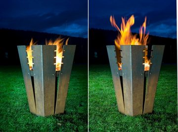 Keilbach Designprodukte Feuerkorb fuji, Glutschale kann für Reinigungszwecke entnommen werden