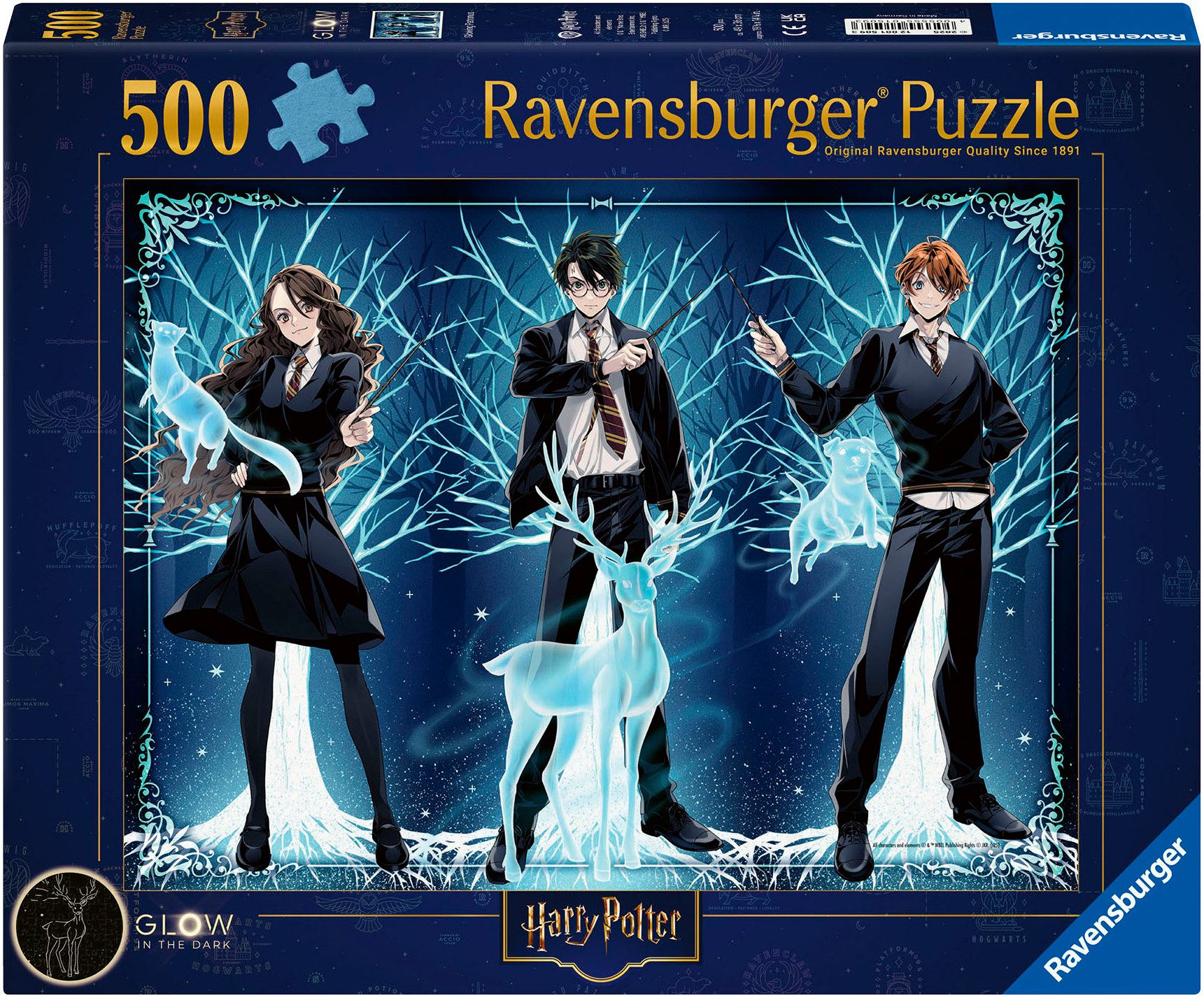 Ravensburger Пазлы Harry Potter - Leuchtender Patronus, 500 Пазлыteile, Made in Germany