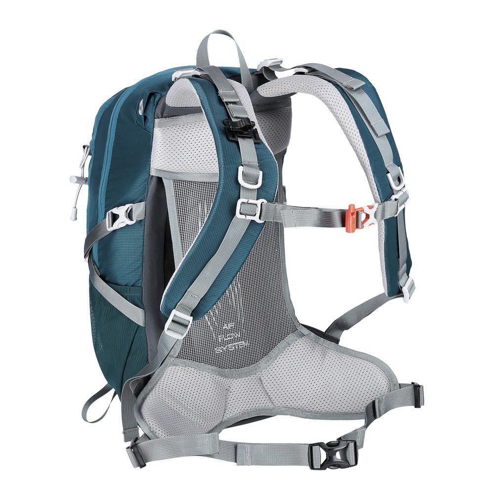 NILS CAMP Trekkingrucksack Wanderrucksack Tagesrucksack Fahrradrucksack (Spar-Set, 1-tlg., 48 x 28 x 18 cm), 20 l, Stahlgestell, Regenhülle, Trinkfach