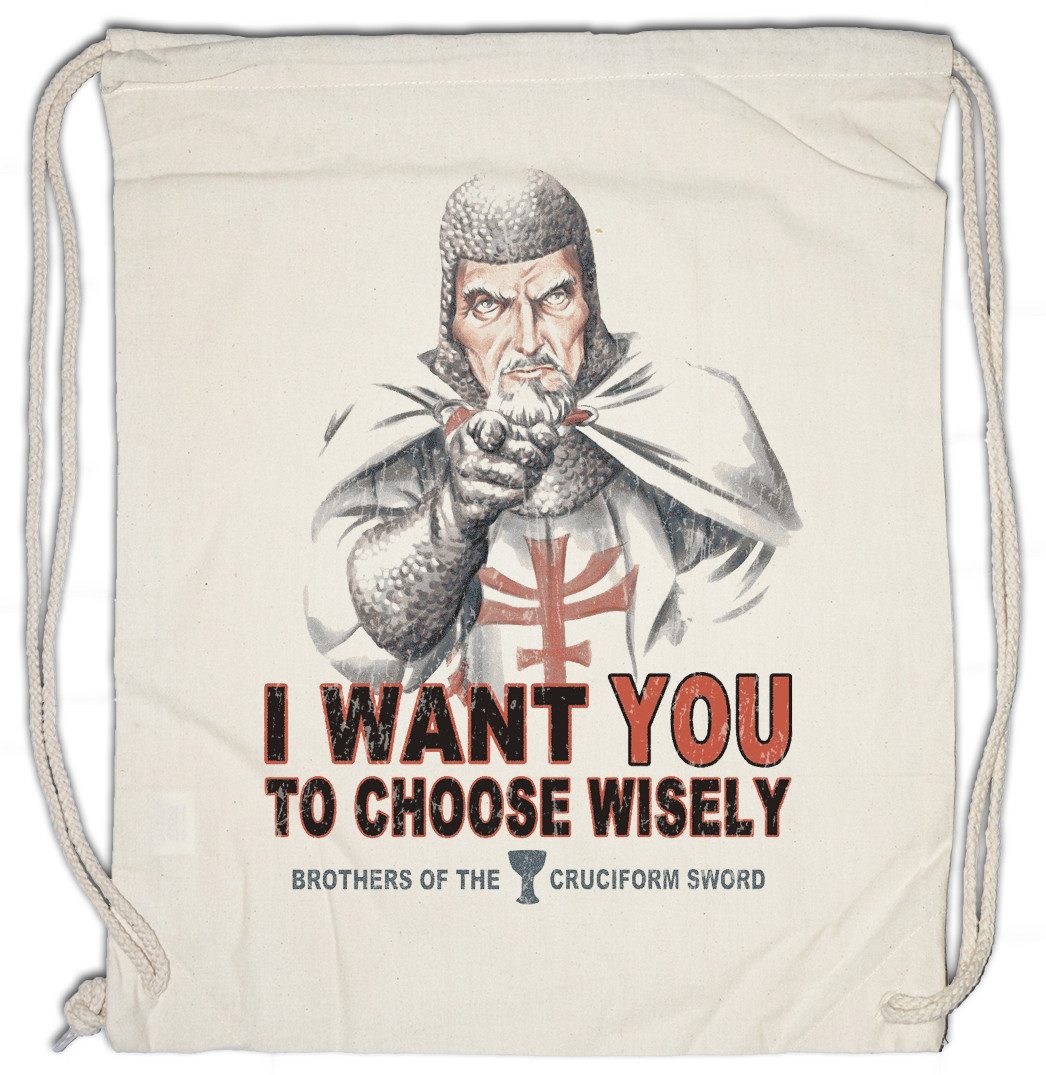 Turnbeutel Choose Wisely Turnbeutel Indiana Temple Jones Fun Crusader Knight And