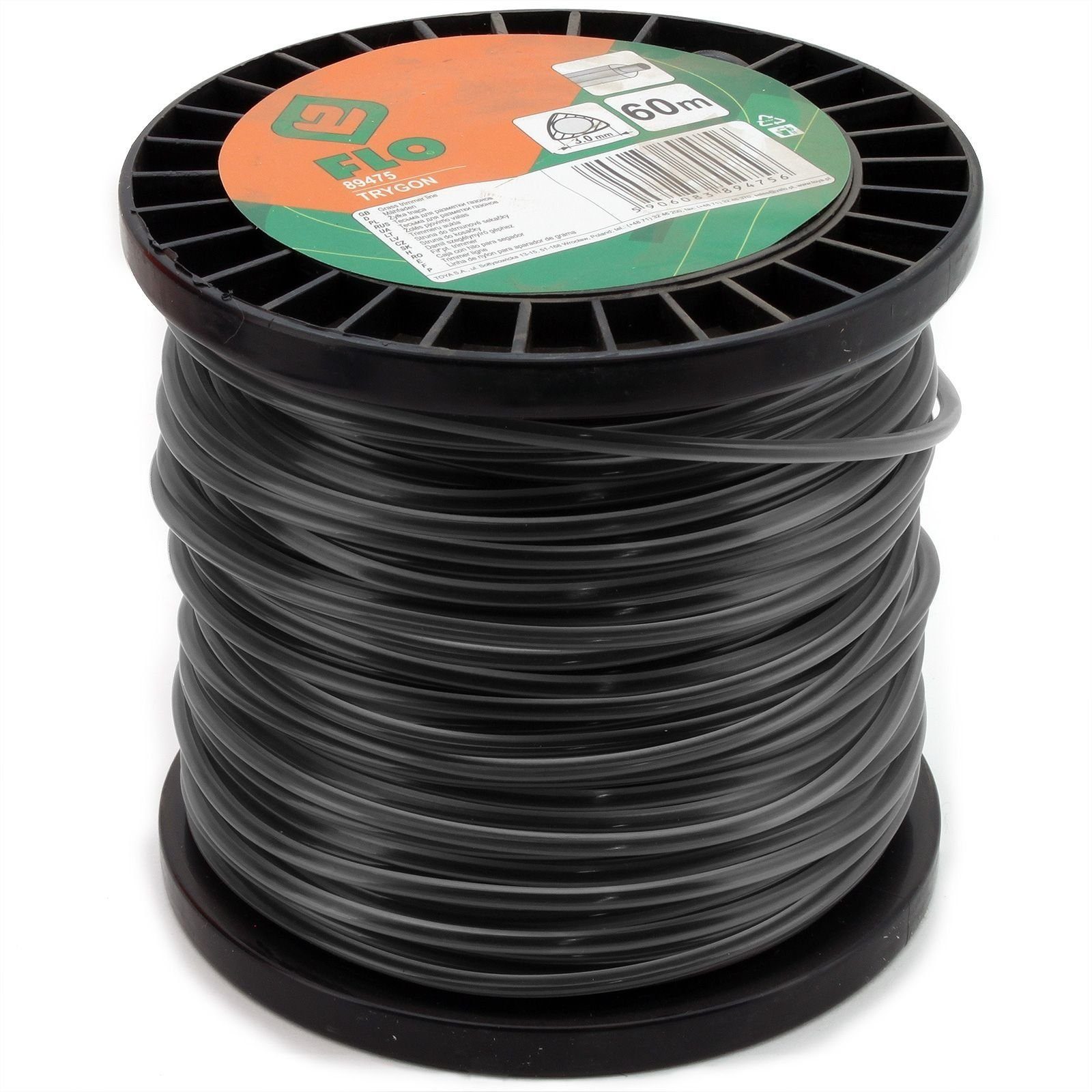 TOYA Trimmerfaden Mähfaden Trygon 3 mm x 60 m 89475, 3 mm Fadendurchmesser
