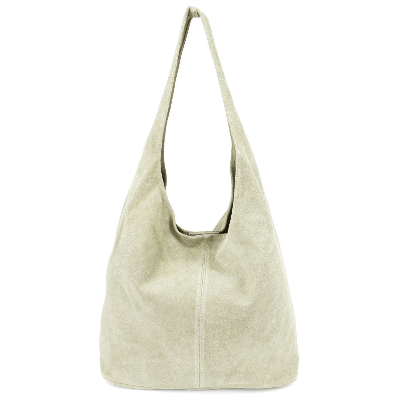 Schultertasche aus Wildleder in vielen trendigen Farben