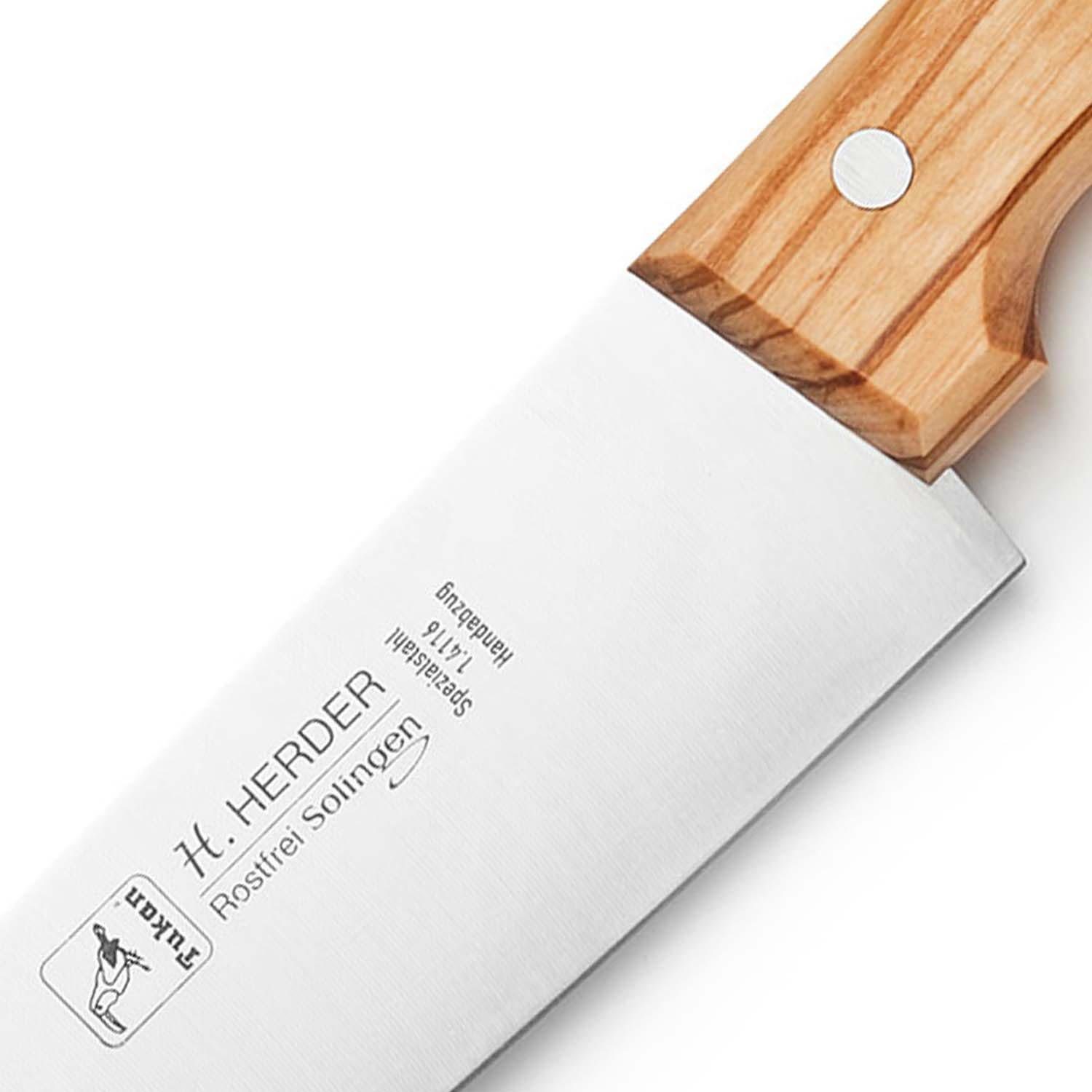 Landshop24 Kochmesser Santoku, Kochmesser, Nakirimesser, Brotmesser, Gemüsemesser 4er Set, Hergestell in Solingen, Deutschland