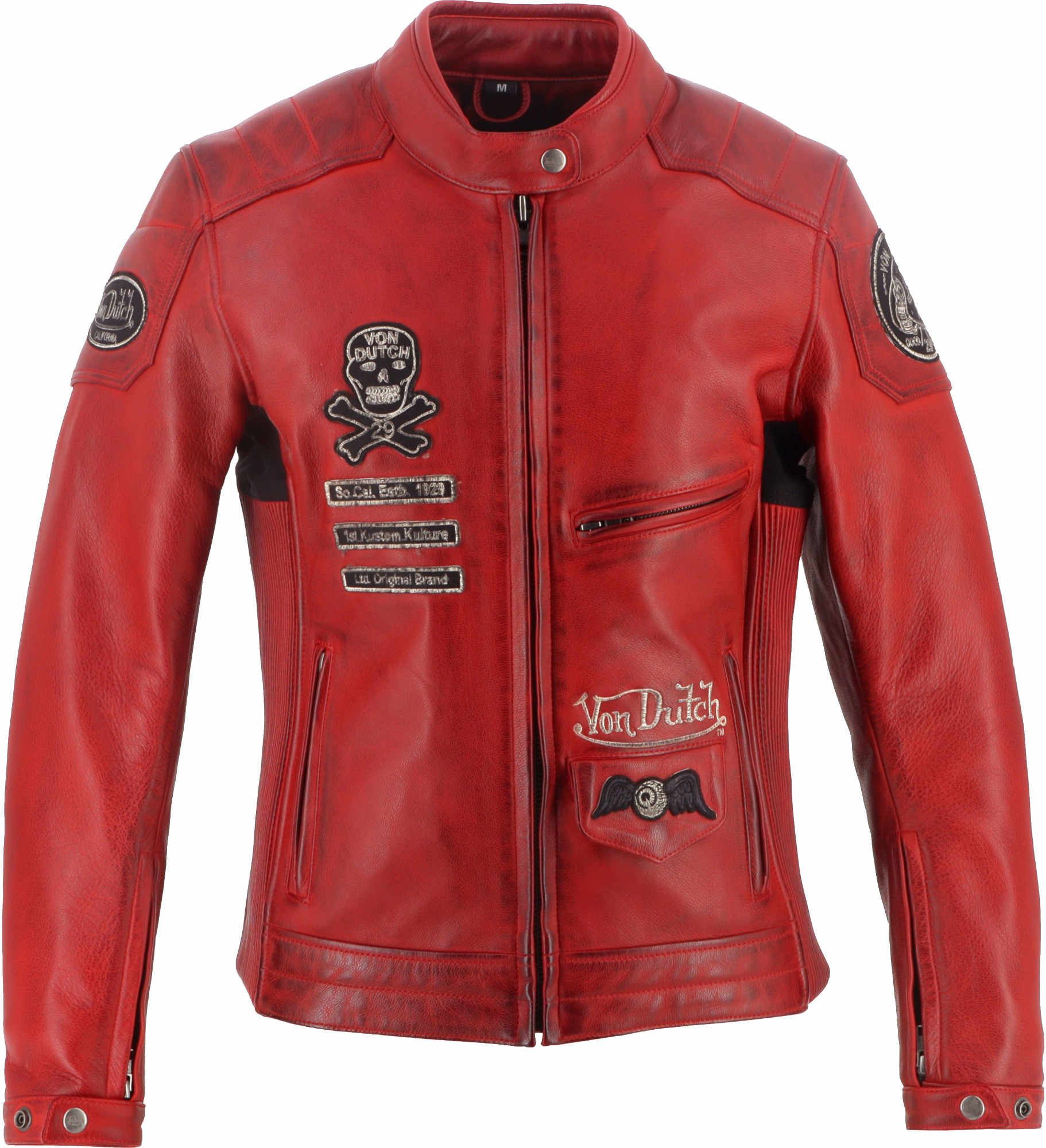 Von Dutch Motorradjacke X Helstons Pretty Damen Motorrad Lederjacke Rückenprotektor enthalten,Ellenbogenprotektoren enthalten,Schulte