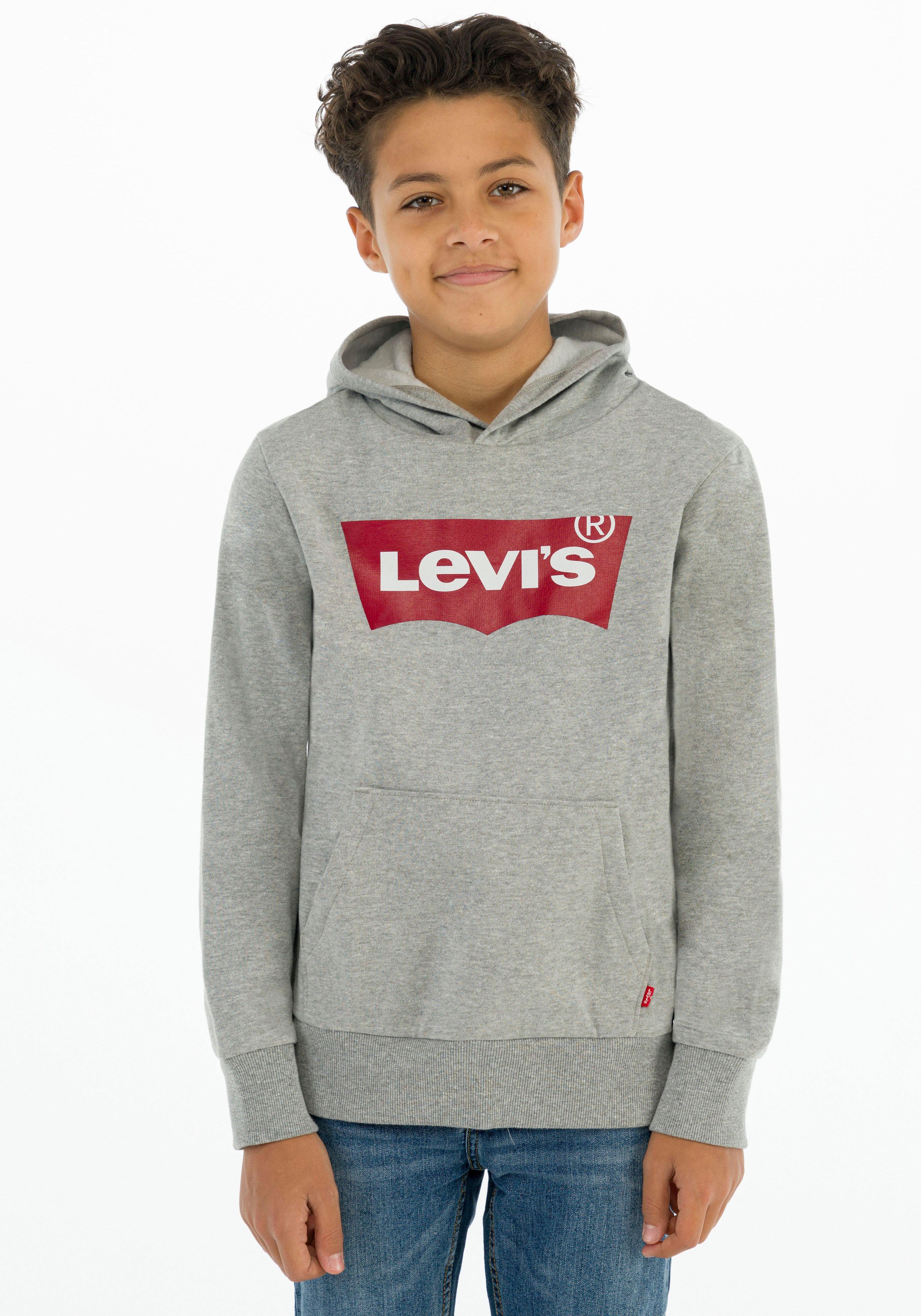 Neue Ankunft for Kapuzensweatshirt Levi's® HOODIE grey Kids BOYS BATWING