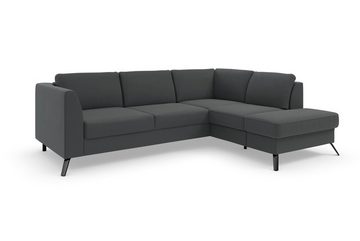 sit&more Ecksofa Olsen L-Form, inklusive Sitztiefenverstellung, wahlweise mit Bettfunktion, 15cm hoch