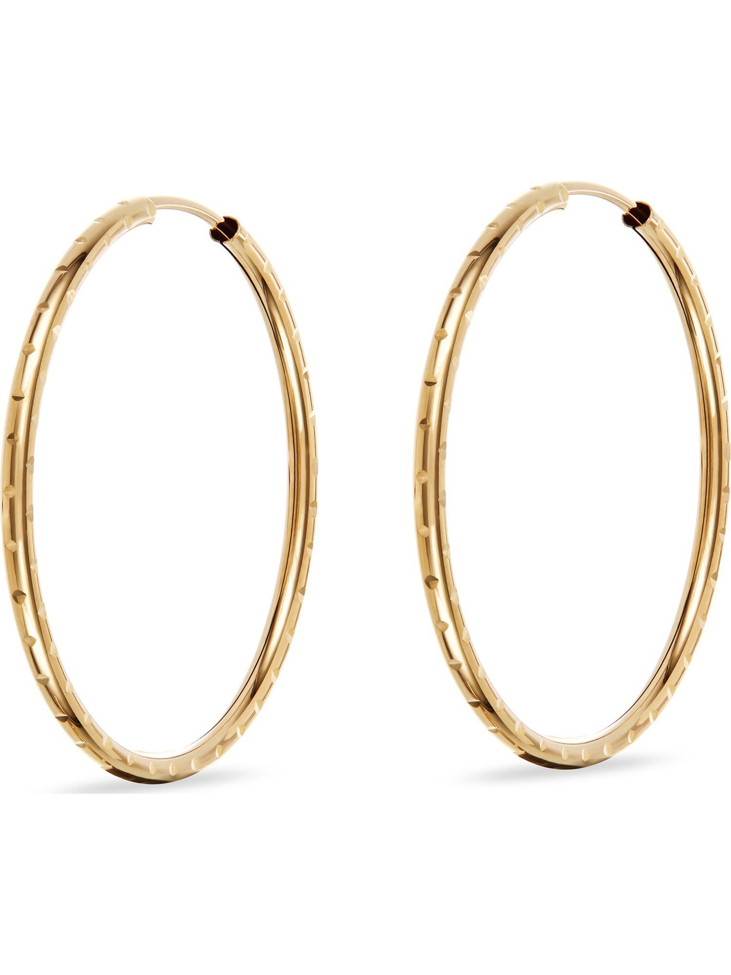 FAVS Paar Creolen FAVS Damen-Creolen 375er Gelbgold (Paar)