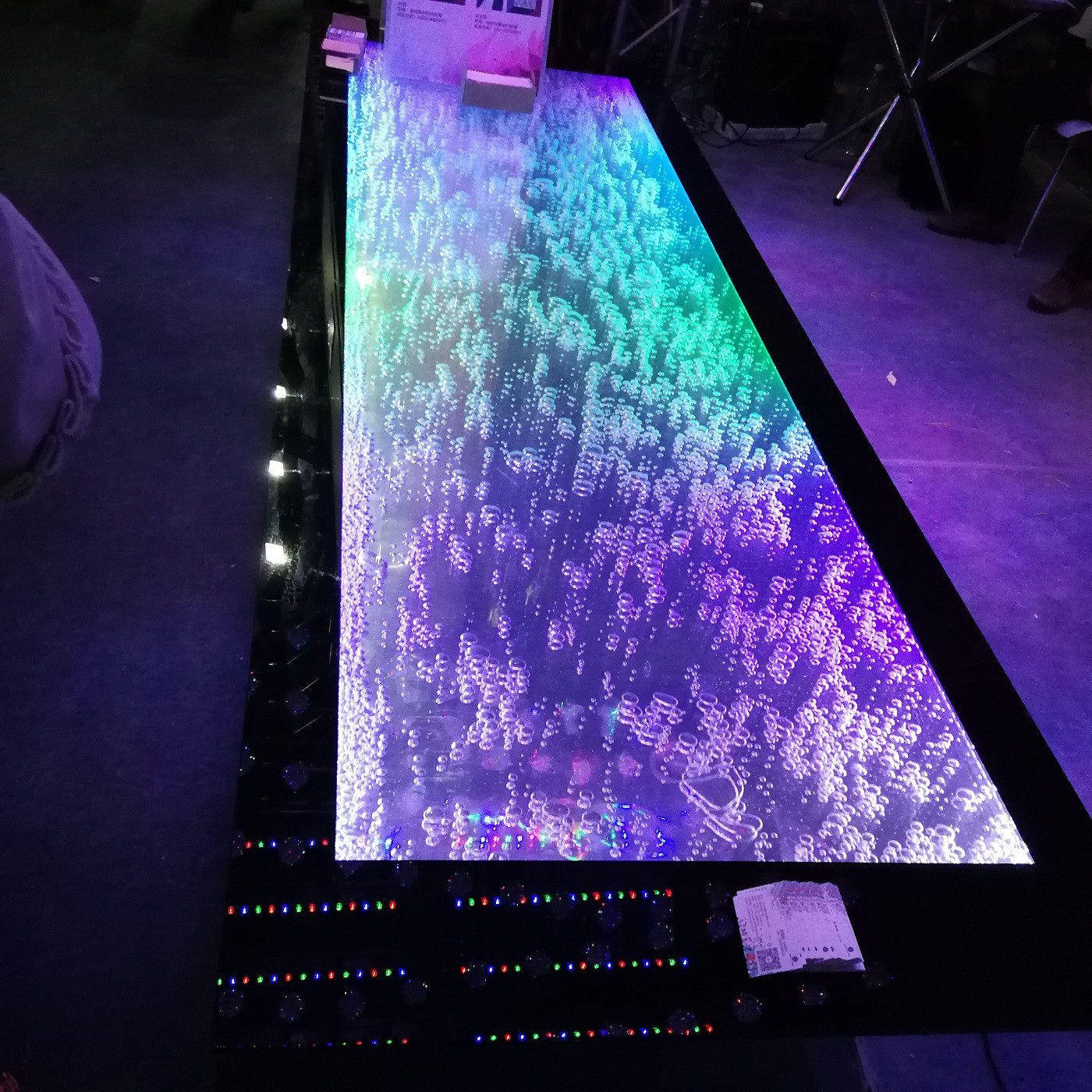 LED Dekoobjekt Led Bar Tisch Wasser Wand Bar Theke Regal Möbel Beleuchtete Bartheke