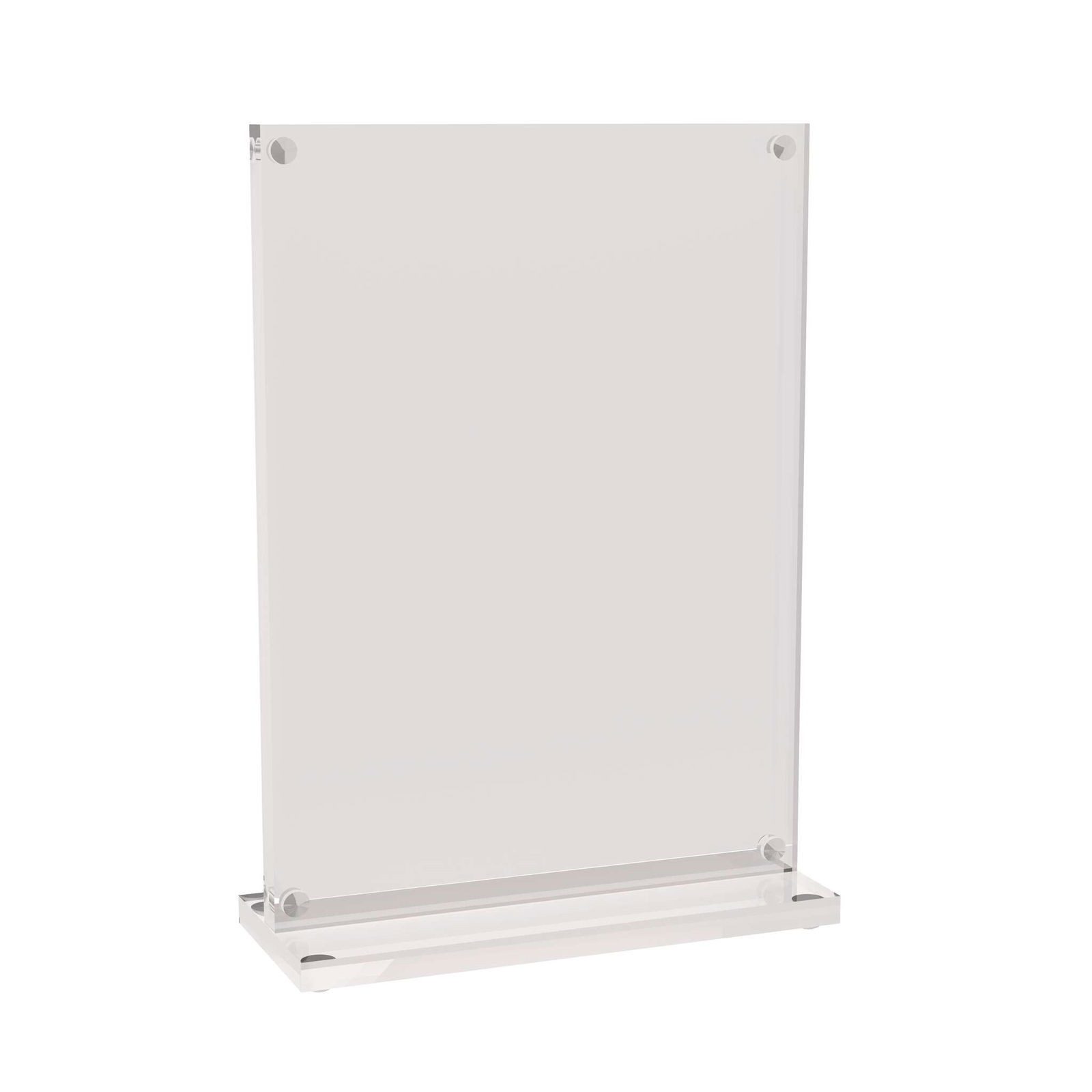 MAUL Bilderrahmen A6 Acryl-Tischaufsteller MAULvision, für 2 Bilder