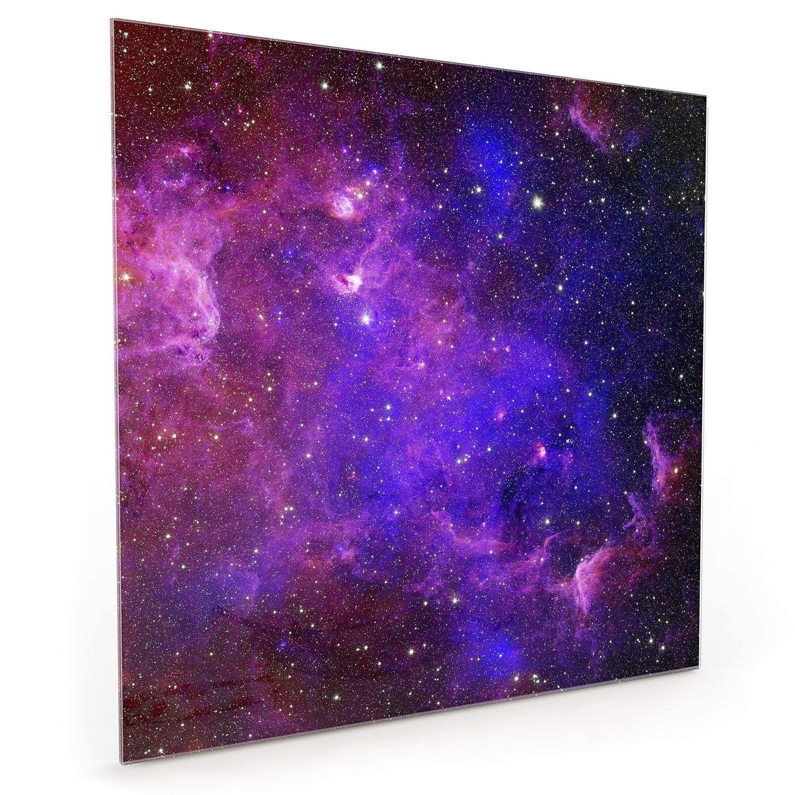 Primedeco Küchenrückwand Küchenrückwand Spritzschutz Glas mit Motiv Galaxie Sterne