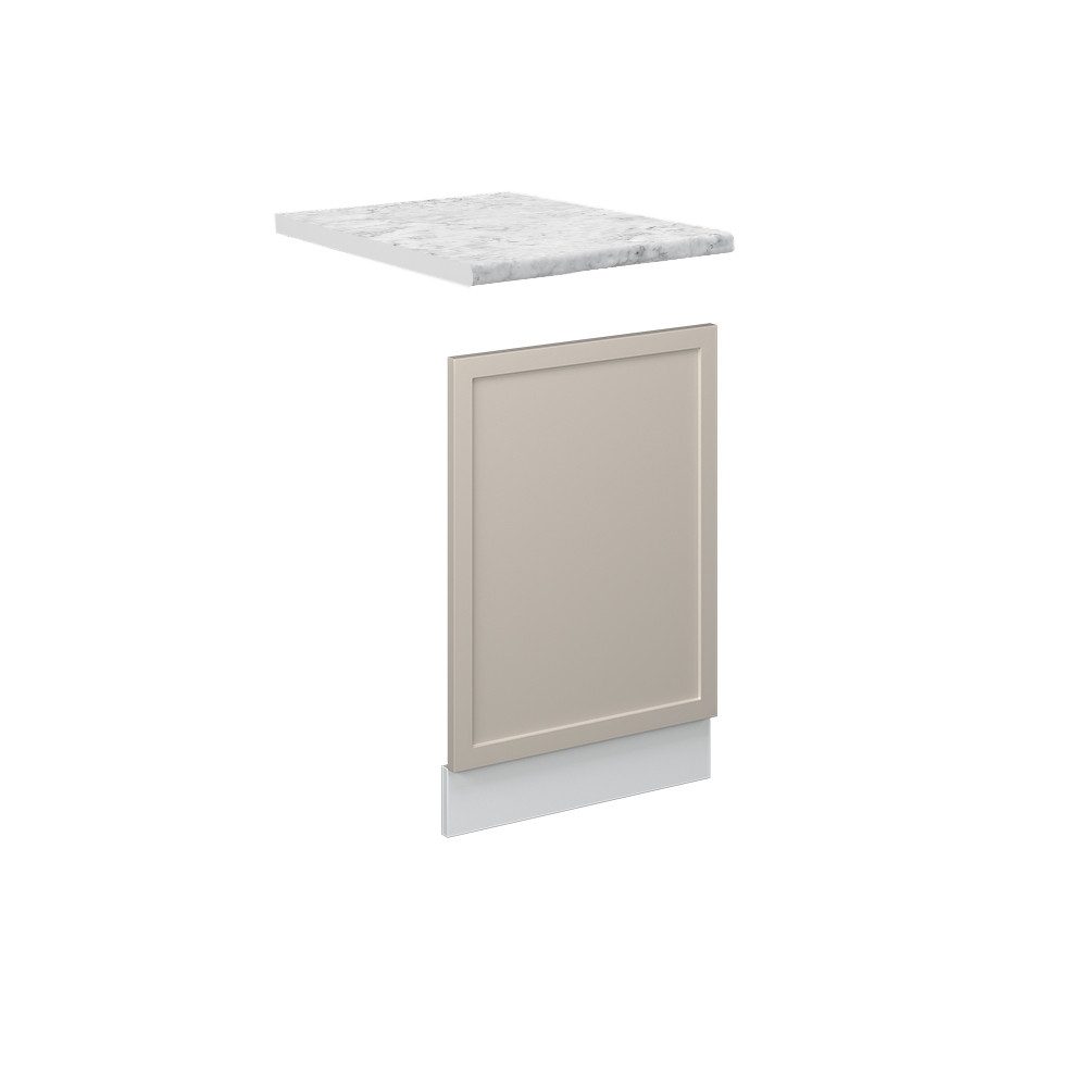 Vicco Frontblende Fame-Line, GrauBeige/Weiß, 45 cm, AP Marmor (1 St)