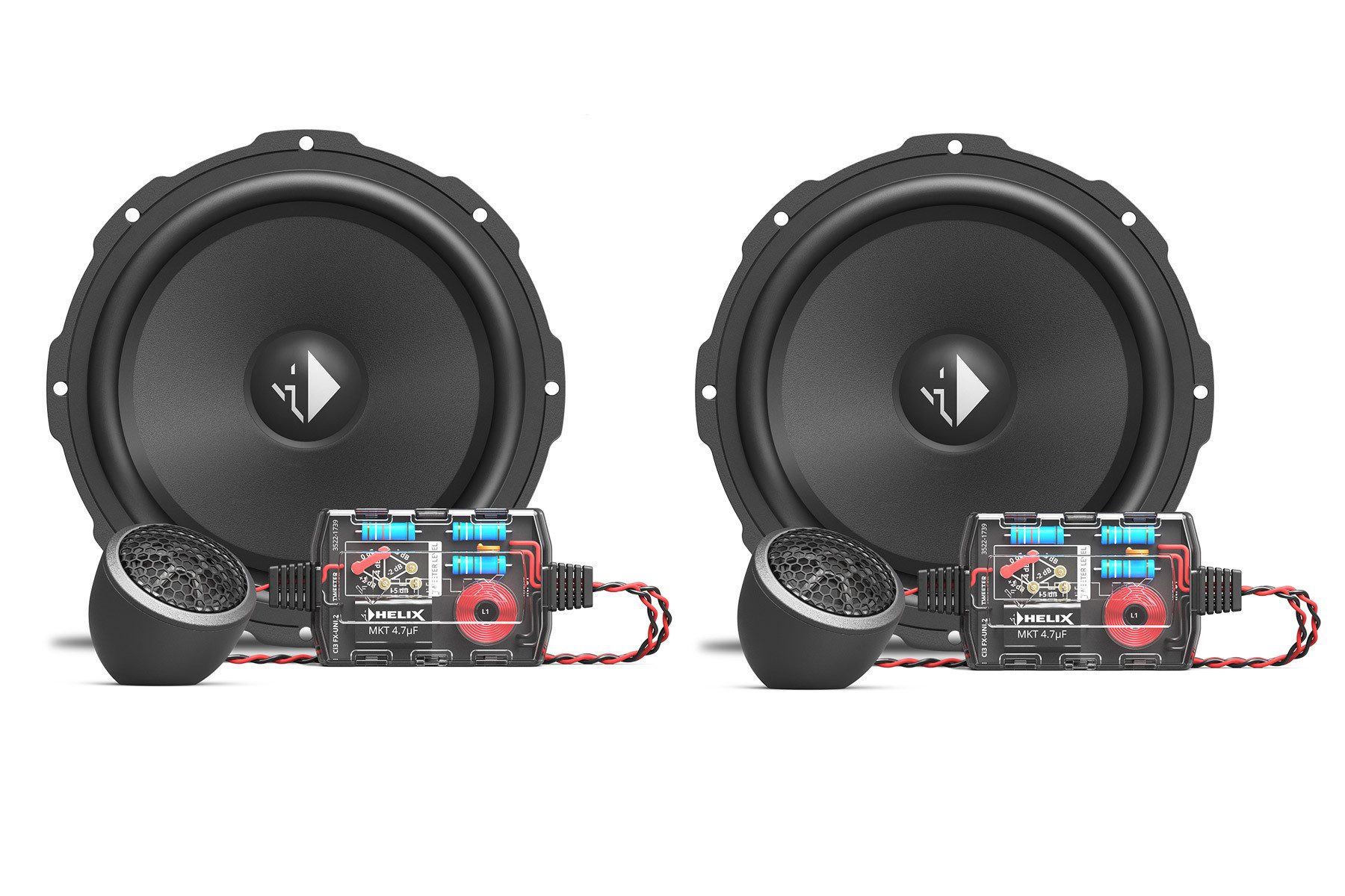 Helix Compose Ci3 K165.2FM-S3 MK2, 165 mm 2-Wege Performance Speaker Kit Auto-Lautsprecher (100 W)