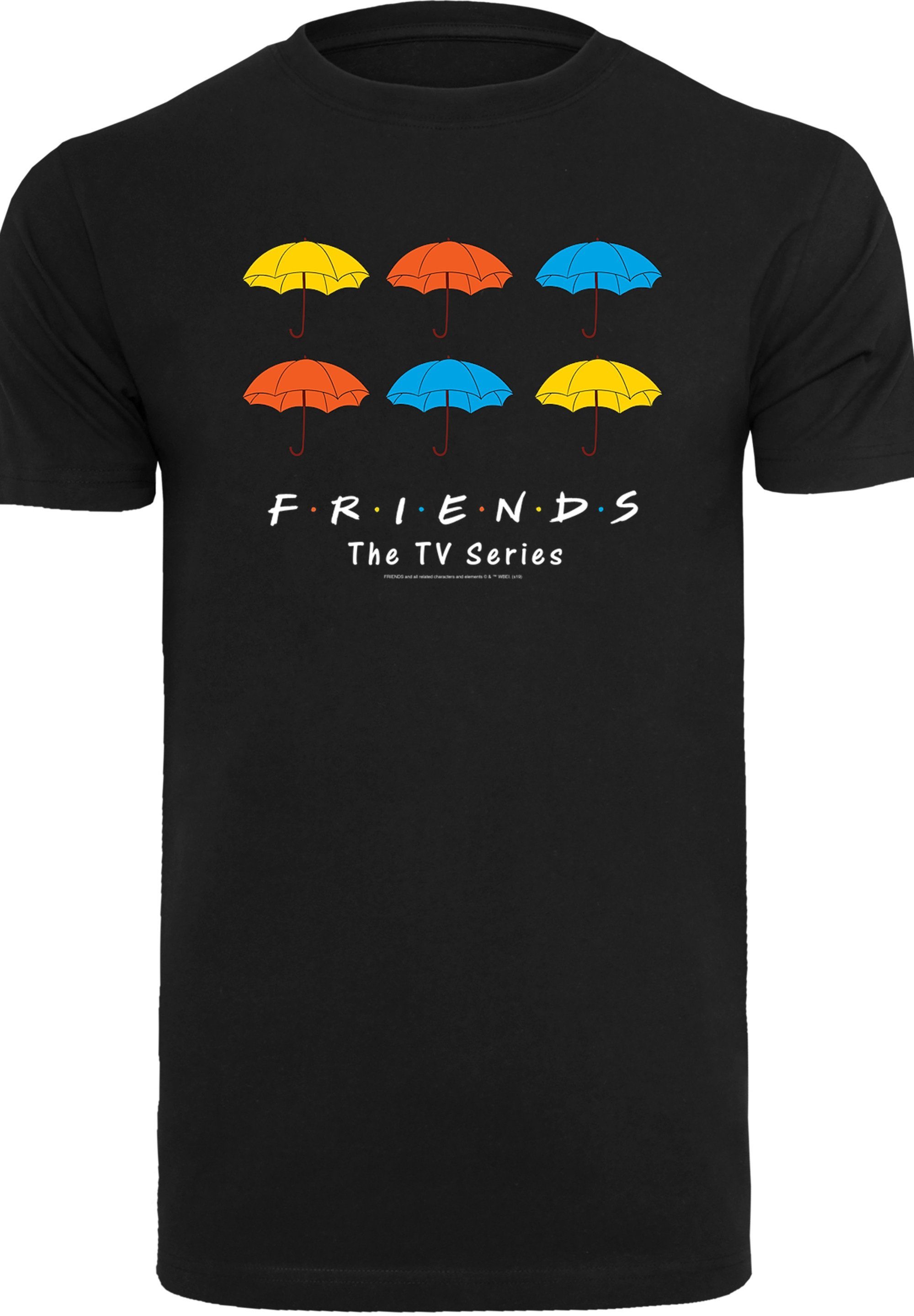 FRIENDS Merch,Regular-Fit,Basic,Bedruckt F4NT4STIC Regenschirme Bunte T-Shirt Herren,Premium