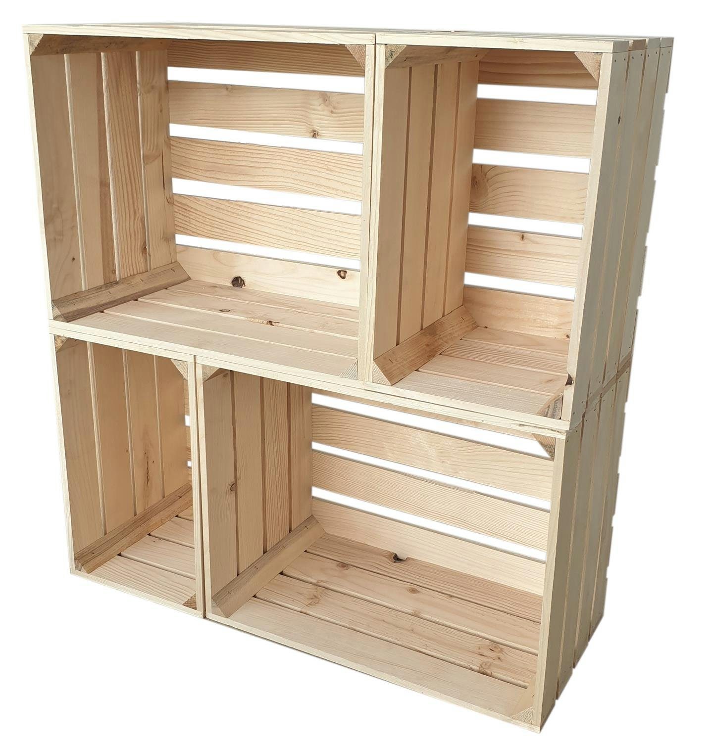 sunnypillow Holzkiste Holzkisten in vielen Farben zur Auswahl, Einzelkiste 25x20x30cm