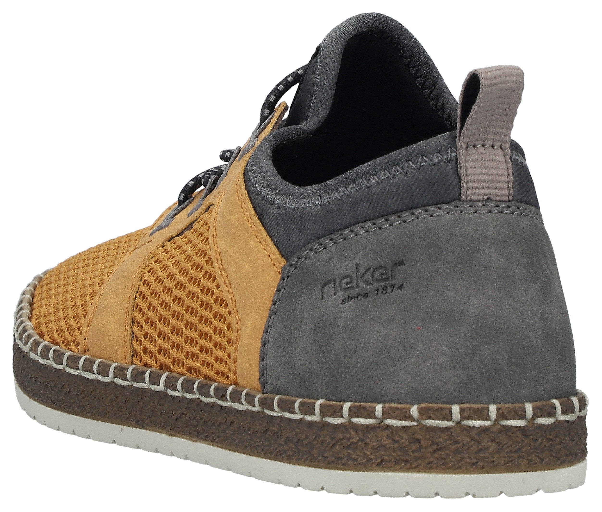 Rieker Slip-On Sneaker Schlupfschuh, Slipper, Freizeitschuh, elastischer Einstieg, Gummizug
