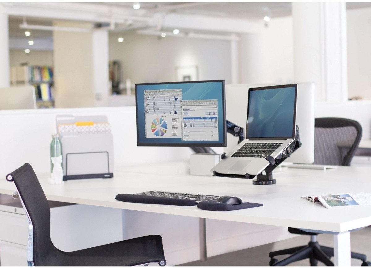 FELLOWES Monitor-Halterung Laptop-Plattform Zubehör für Monitorarm schwarz