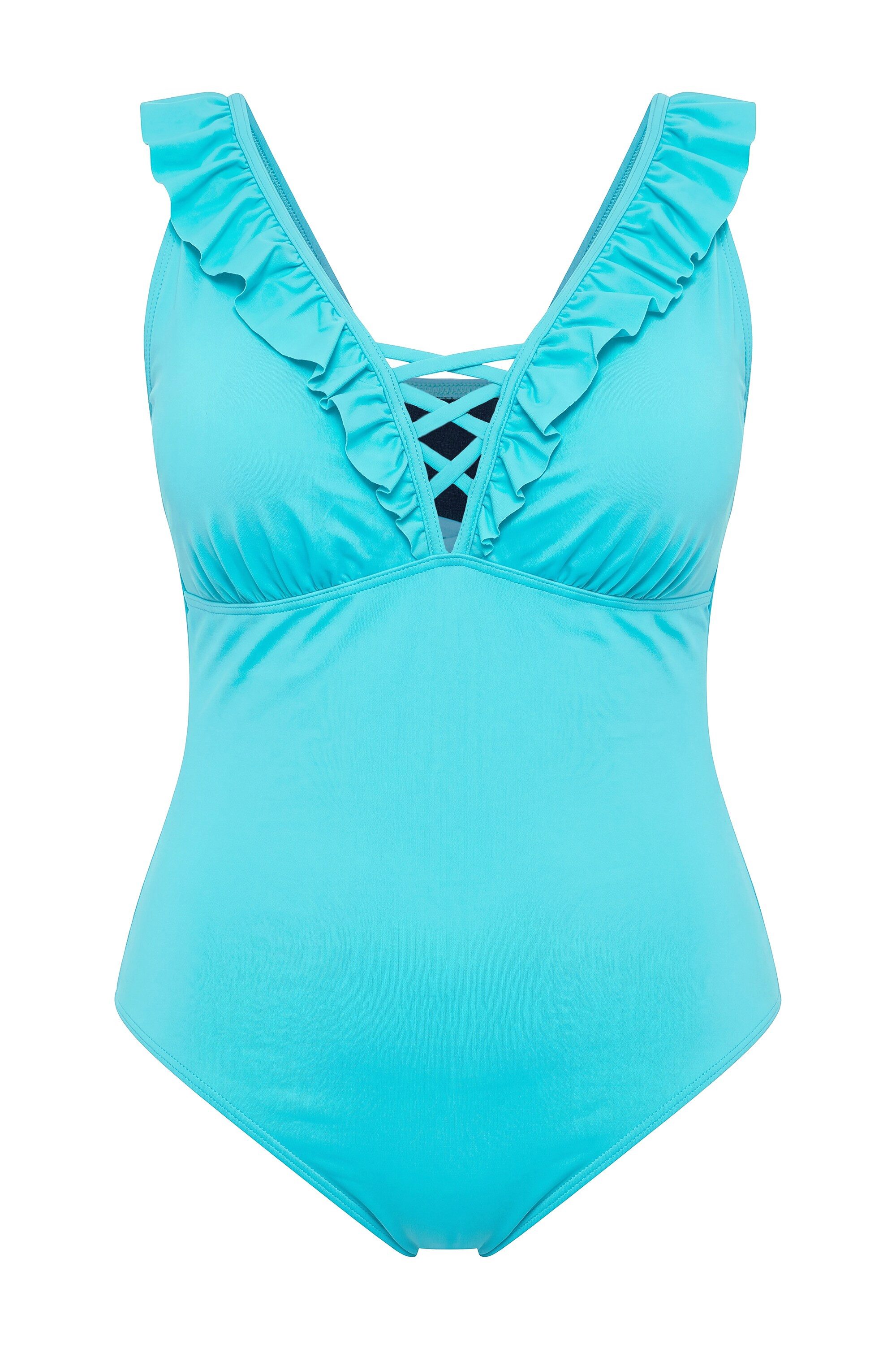 Studio Untold Badeanzug Badeanzug Softcups Volant Shaping