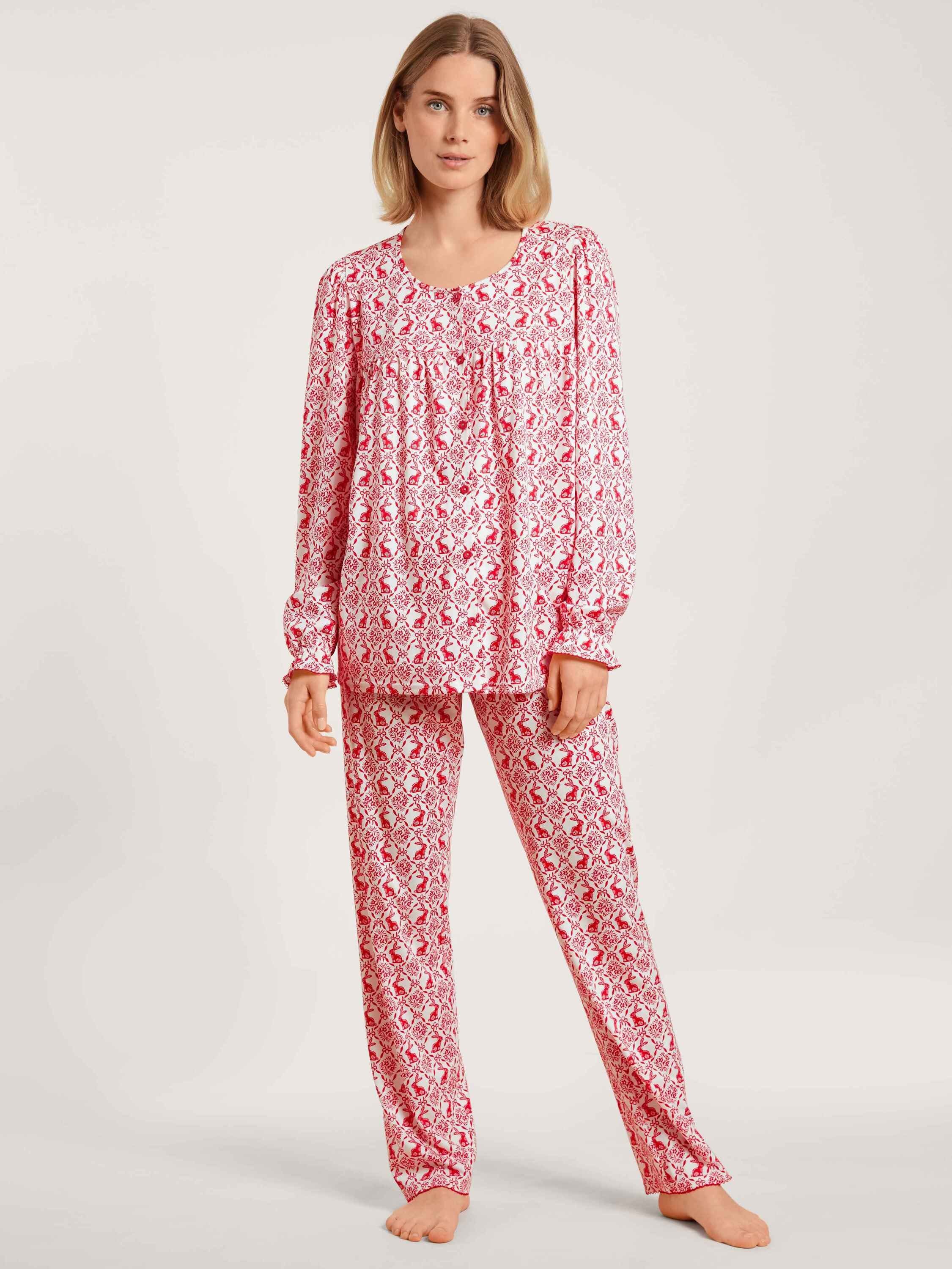 CALIDA Pyjama (2 Pyjama, durchgeknöpft tlg)