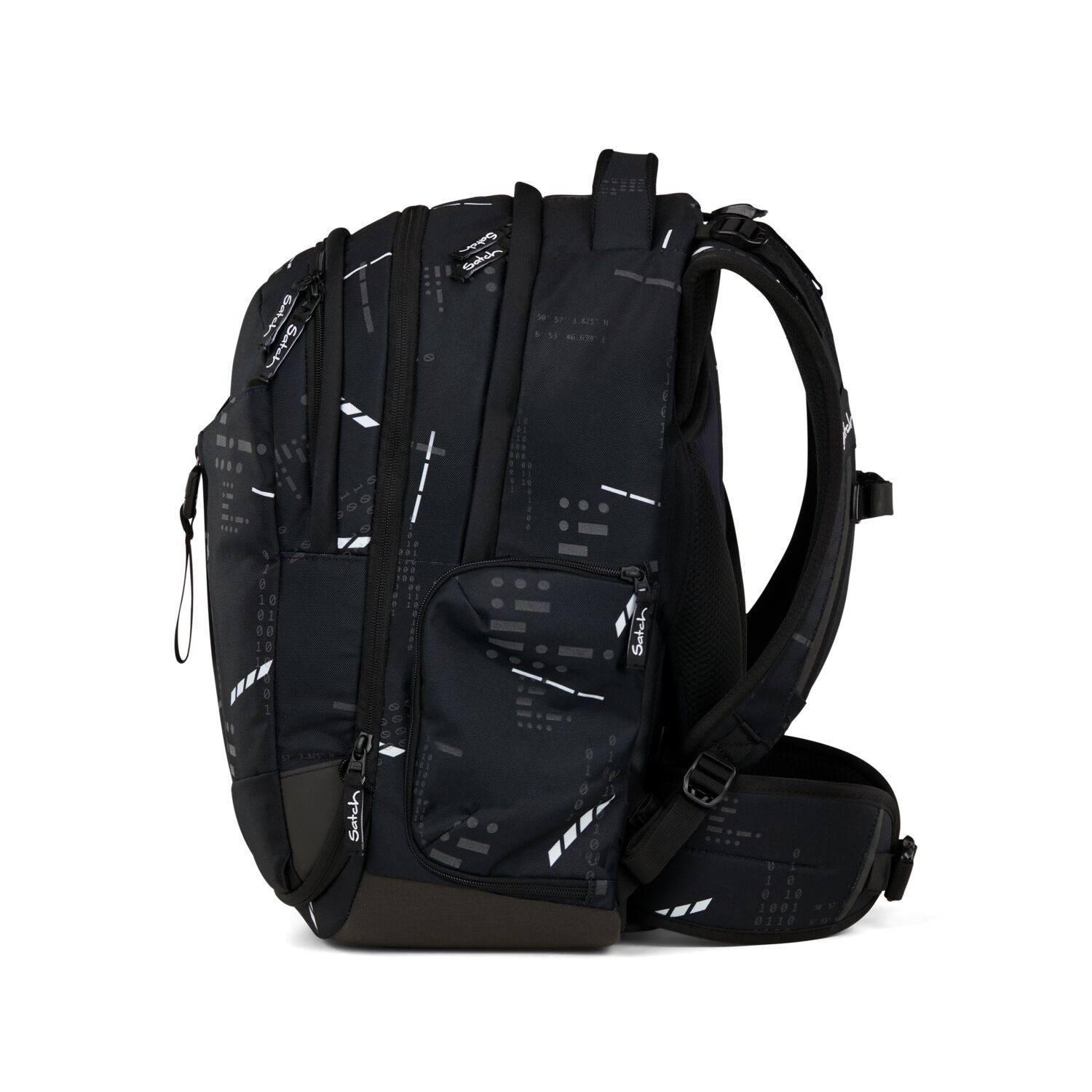 Satch Schulranzen Schulrucksack-Set MATCH Ninja Matrix 2-teilig, Kollektion 2025 (2-teilig), Schulranzen, ergonomisch, 30 + 5 Liter