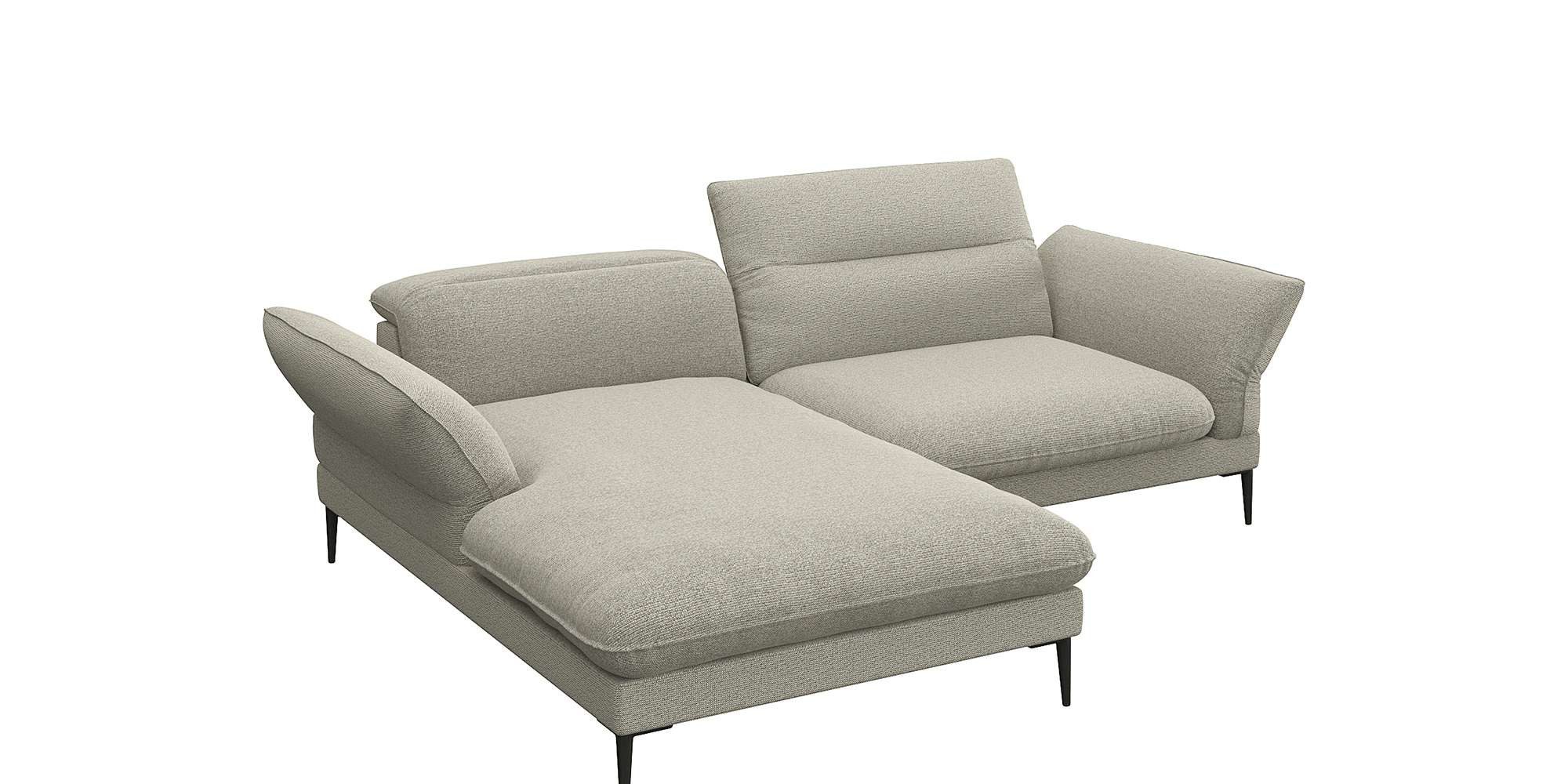 FLEXLUX Ecksofa Salino, Funktionssofa mit Recamiere, günstig online kaufen