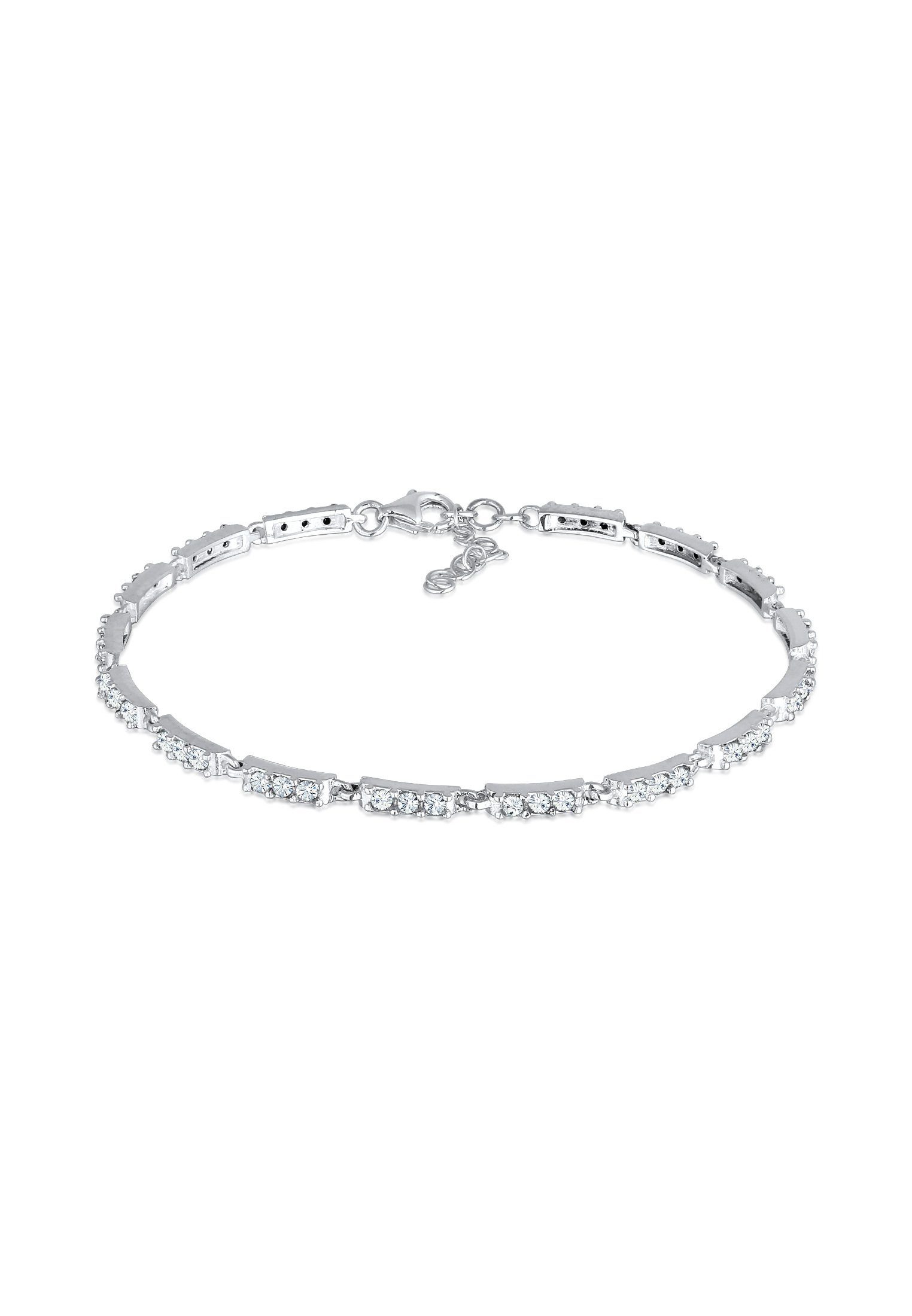 Armband Silber Kristalle Tennisarmband Elli 925