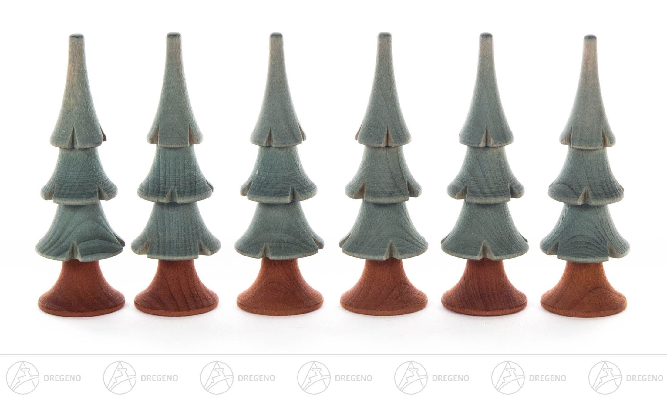 Kunstbaum Baum Massivholzbäume grün Höhe ca 8 cm NEU