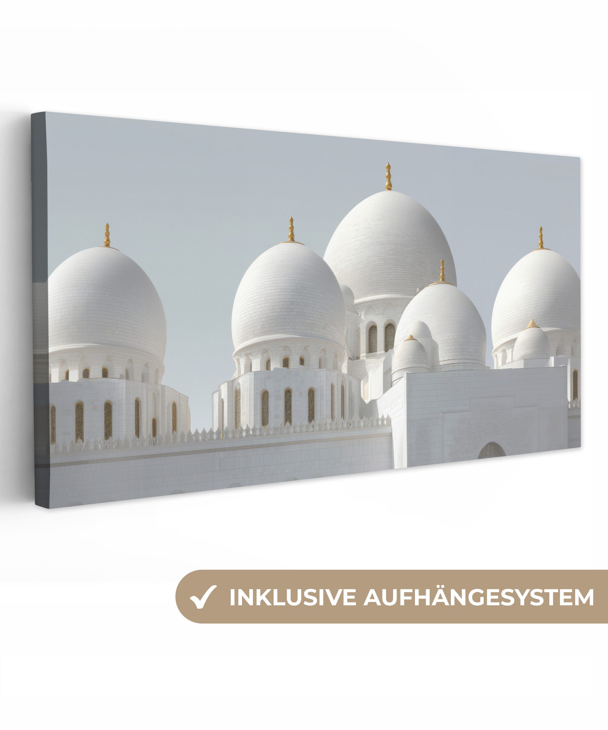 OneMillionCanvasses® Leinwandbild Panorama Weiße Kuppeln - günstig online kaufen