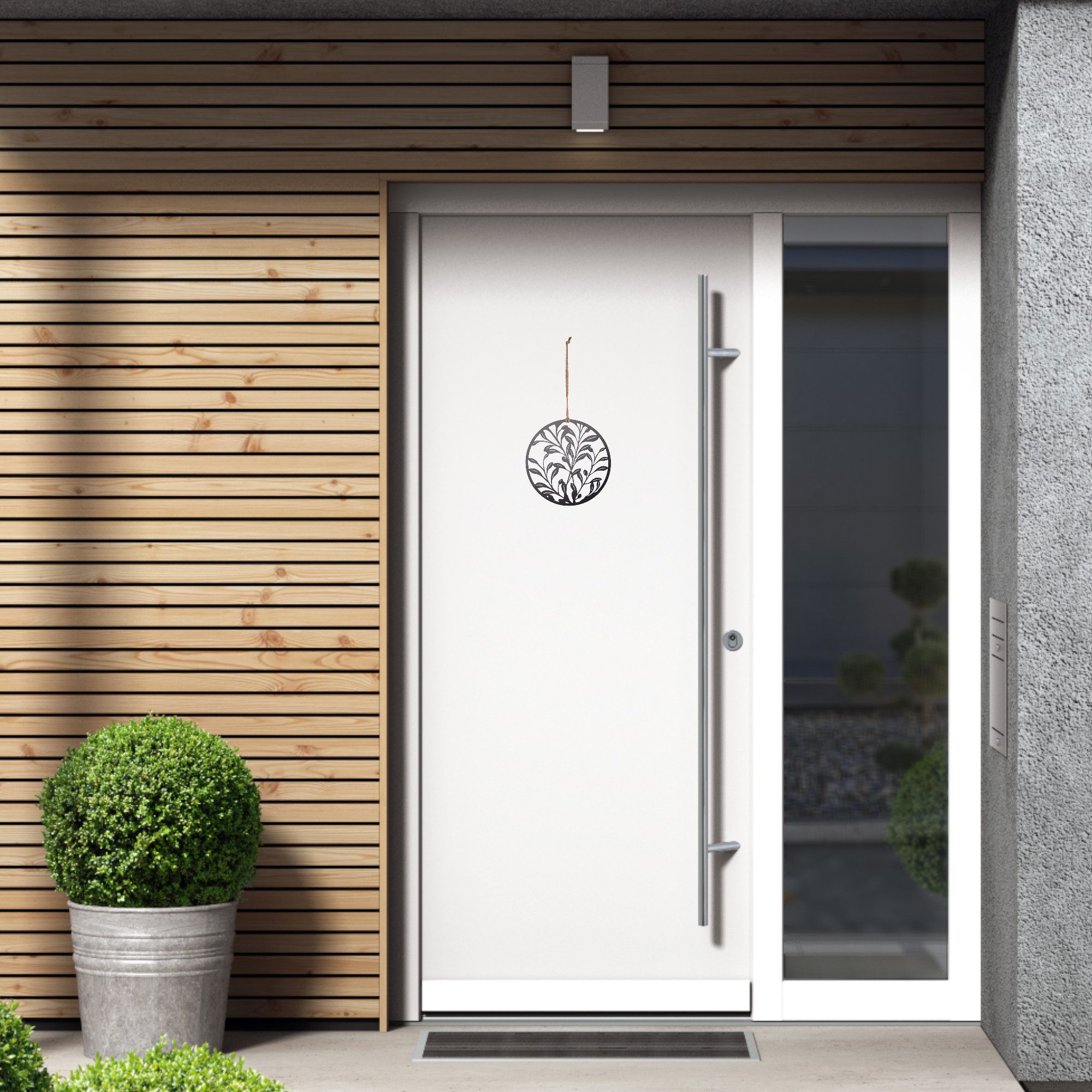 UNUS HOME Wanddekoobjekt Aufhänger Olivenblätter (25cm), Hängedeko Wanddeko günstig online kaufen