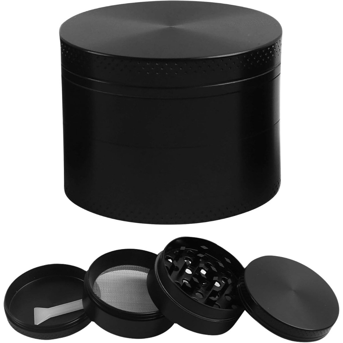 COFI 1453 Kräutermühle Kräuter Grinder Ø 5 cm mit 3 Kammern und Filtersieb