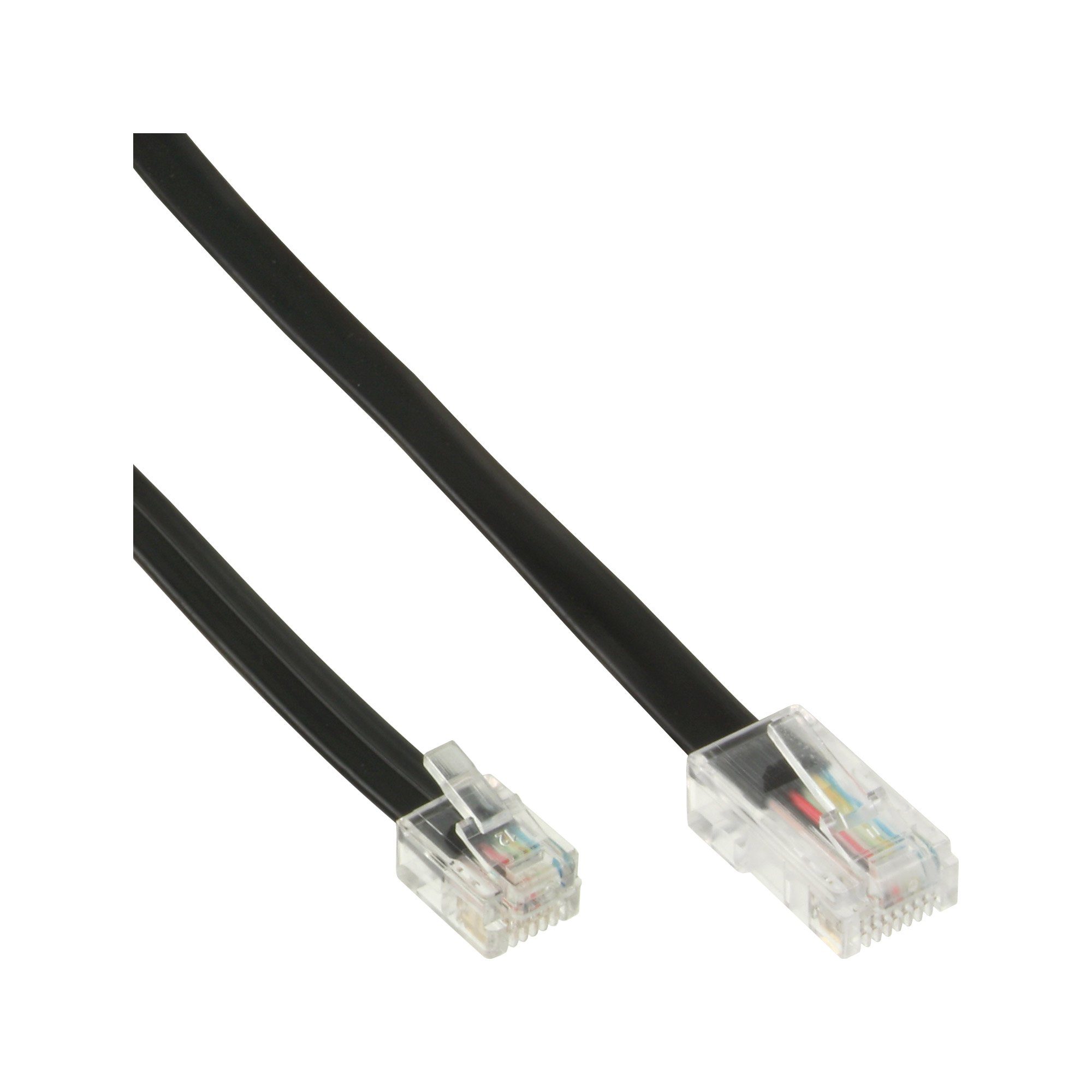 InLine® Modularkabel, RJ45 zu RJ11 Stecker / Stecker, 4adrig, 6m Telefonkabel
