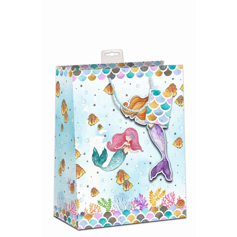 Skorpion Geschenkbox Geschenktasche - Meerjungfrau - Gr. L - ca. 26 x 12 x 32 cm