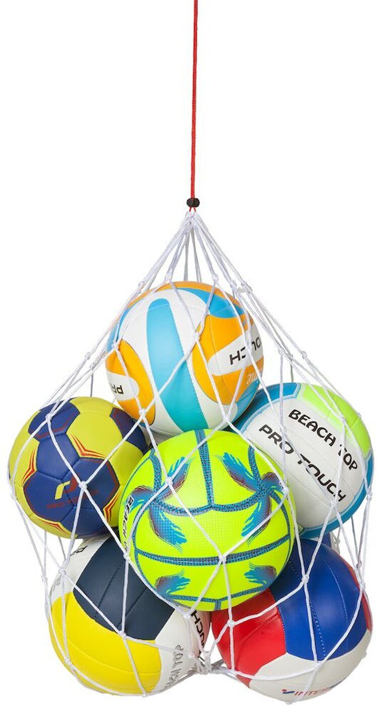 Pro Touch Fußball Balltragenetz Nylon Net 9 balls 001 WHITE