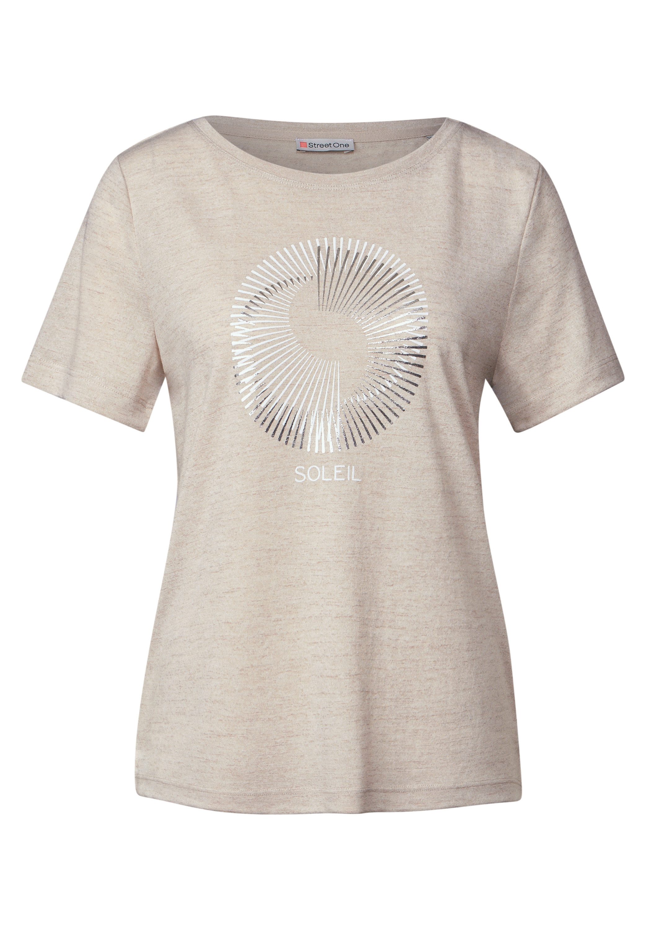 STREET ONE T-Shirt mit Folien-Print