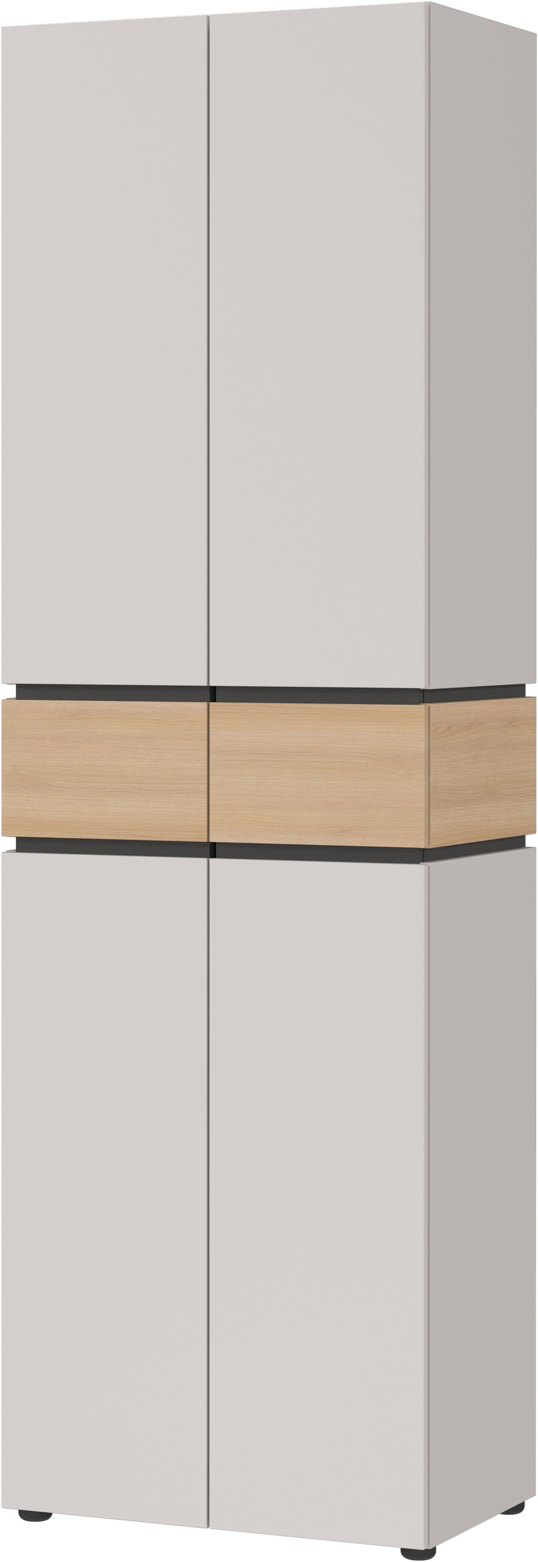 GERMANIA Garderobenschrank Arluno (1-St) Breite 60cm, ausziehbare Kleiderstange, Push-to-open, Made in Germany