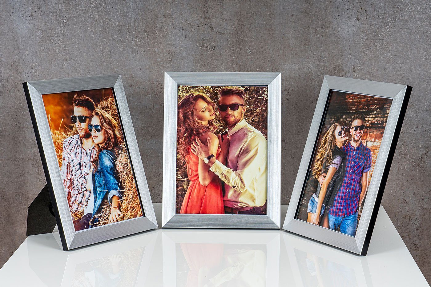 Levandeo® Bilderrahmen, Bilderrahmen 20x30cm DIN A4 Aluminium Schwarz Fotorahmen Einzelrahmen