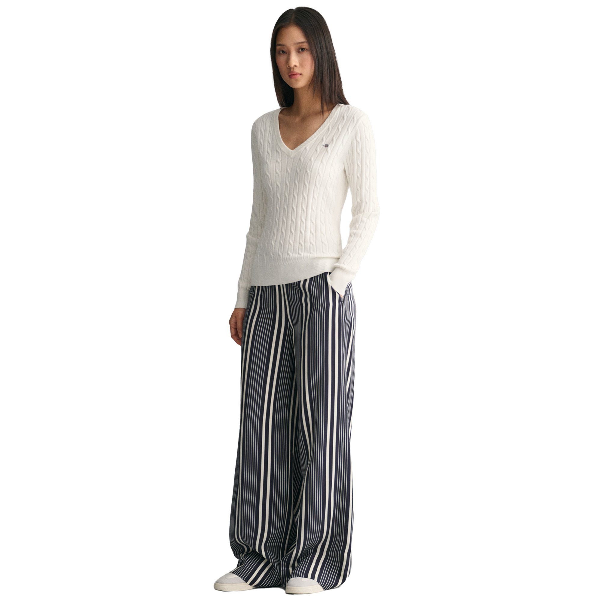 Gant Sweater Damen Strickpullover Baumwolle