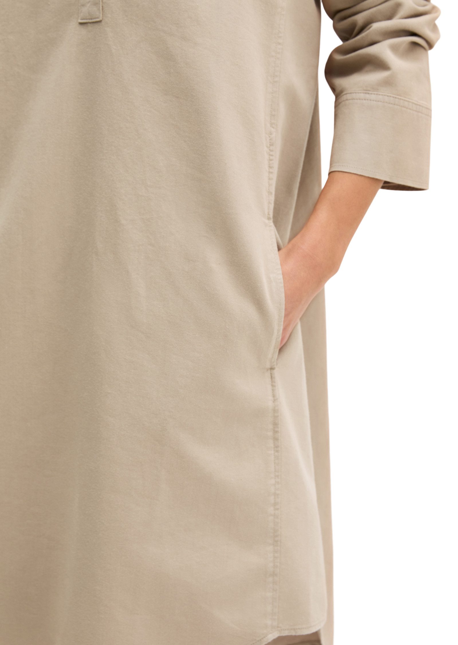 Marc O'Polo Hemdblusenkleid aus Organic-Cotton-Lyocell-Leinen-Mix – Bild 4 von 5